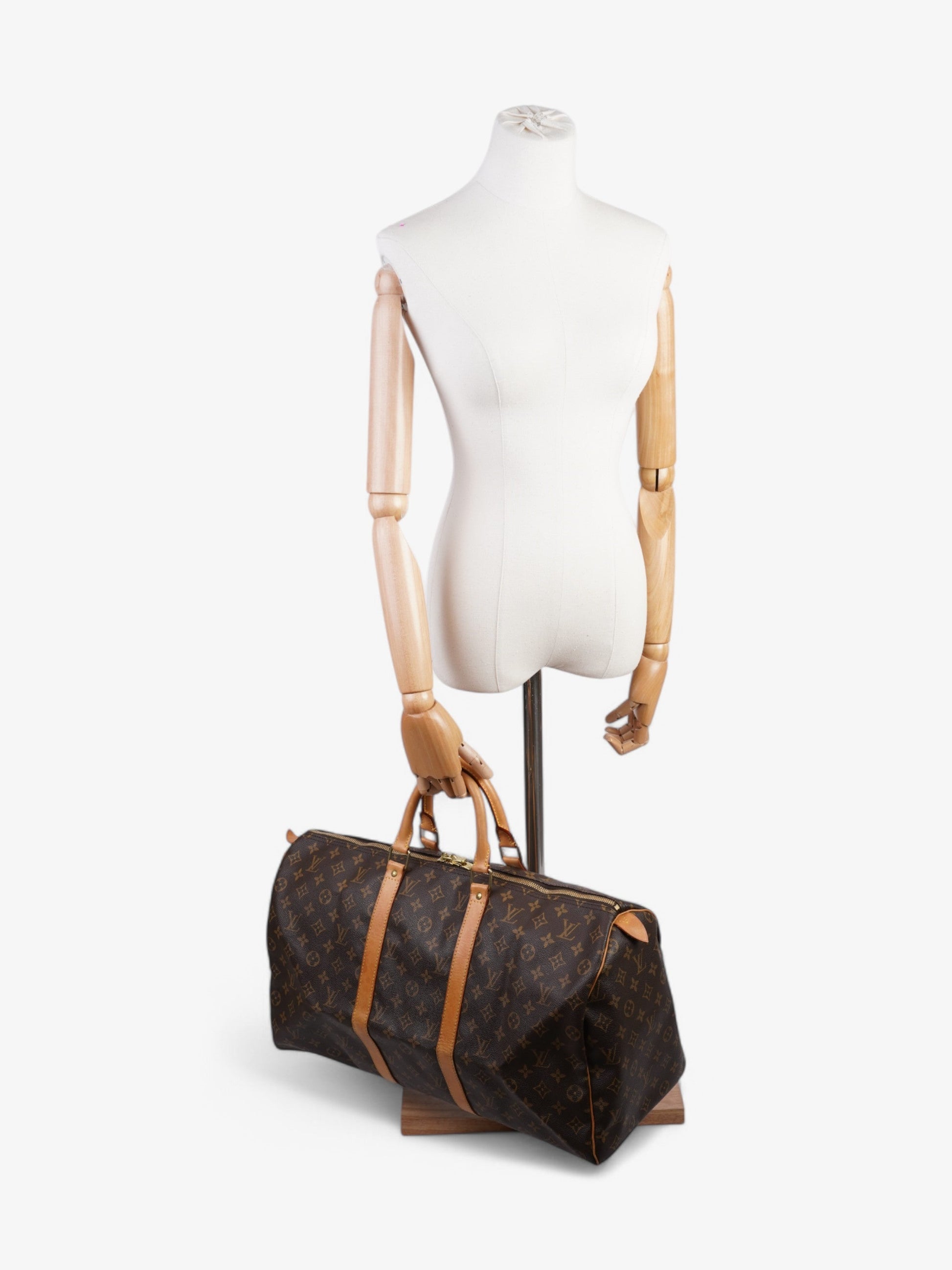 Louis Vuitton Keepall Coated 50 Monogram Canvas Coated Canvas Apparel Canvas 157