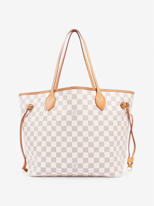 Louis Vuitton Neverfull Azur Coated MM Damier Canvas Coated Canvas Apparel Mm 19