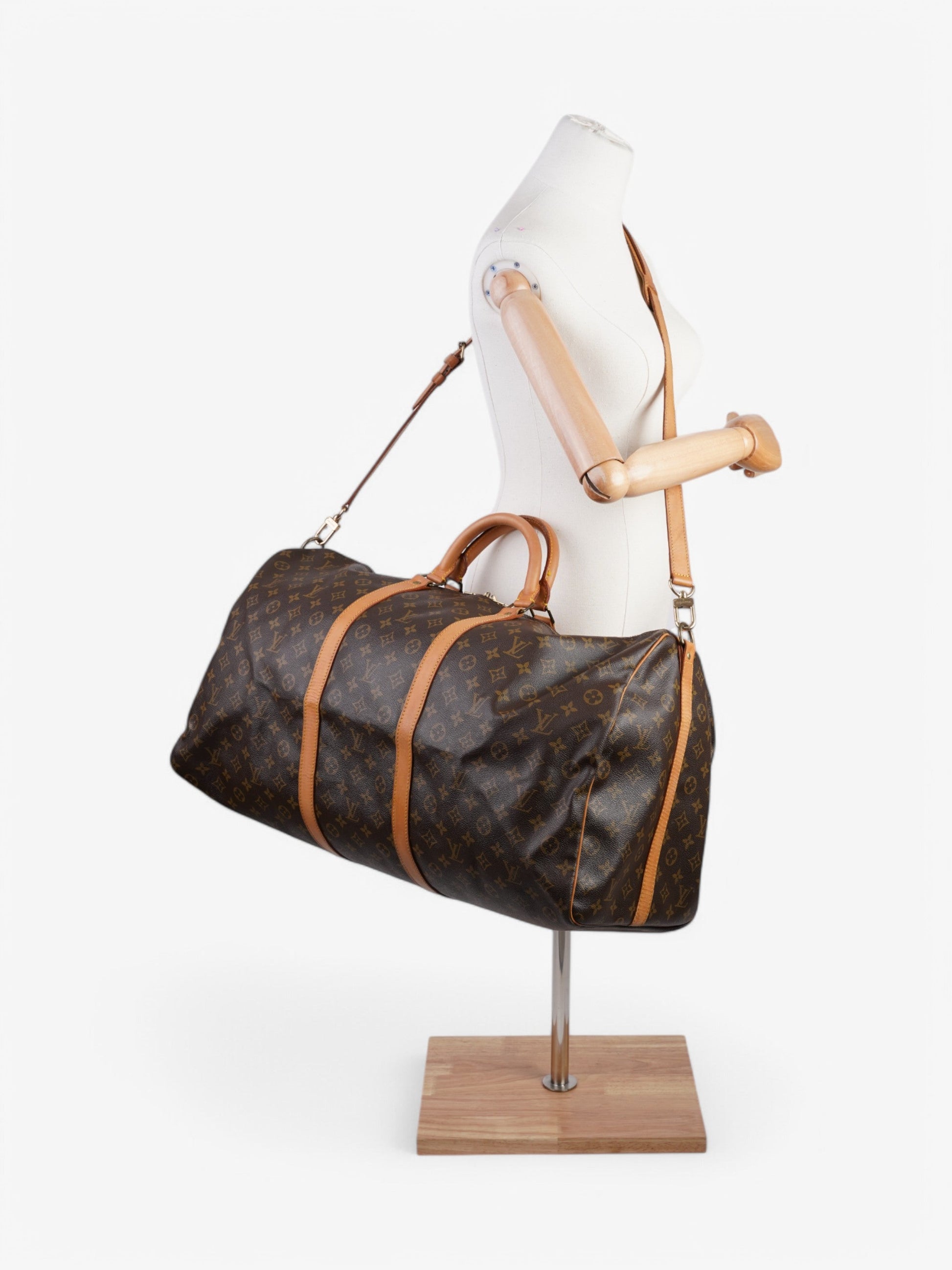 Louis Vuitton Keepall Bandouliere Coated 60 Monogram Canvas Coated Canvas Apparel Canvas 88
