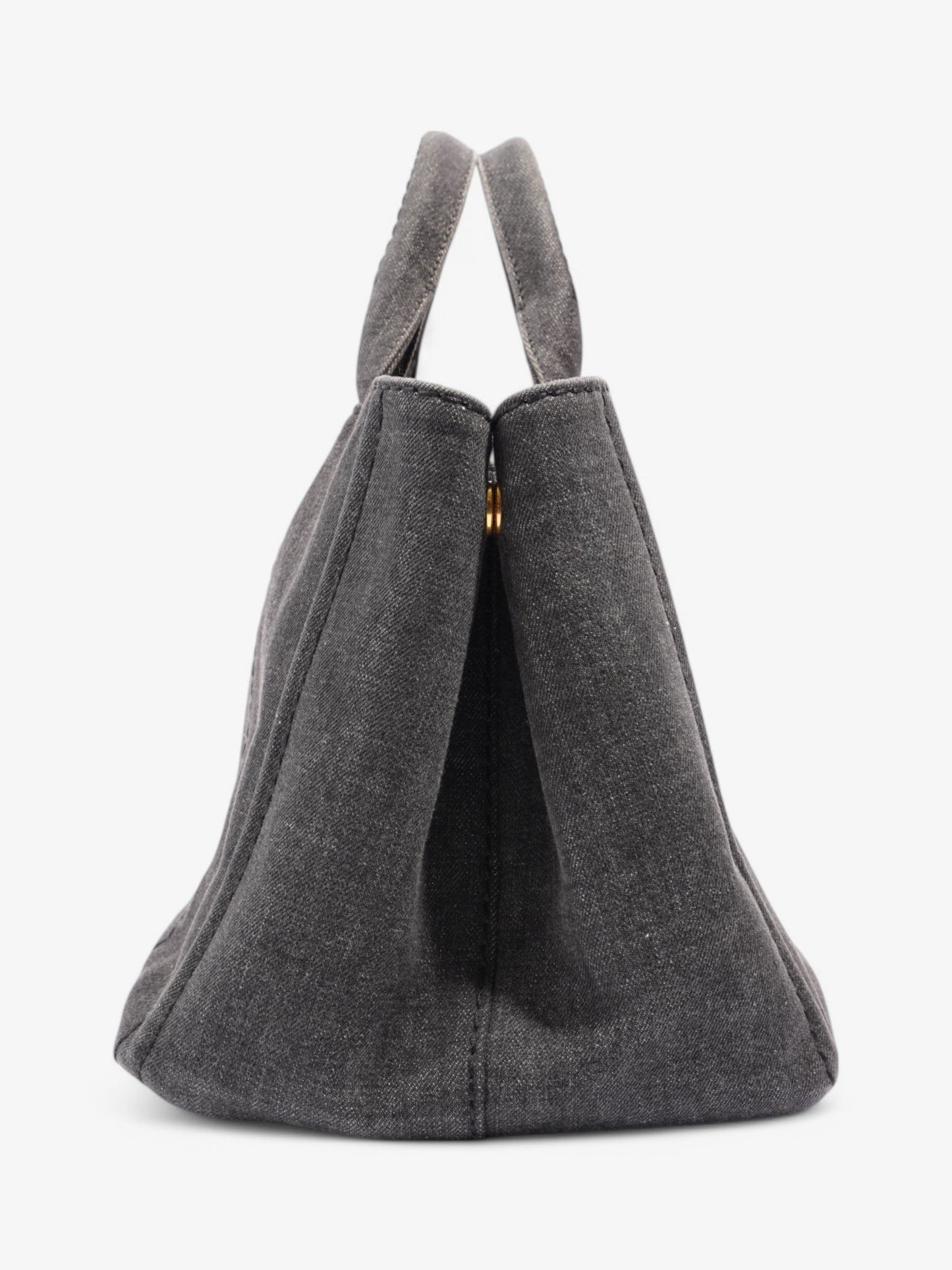 Prada Canapa Way Bag Denim Black Travel Bag