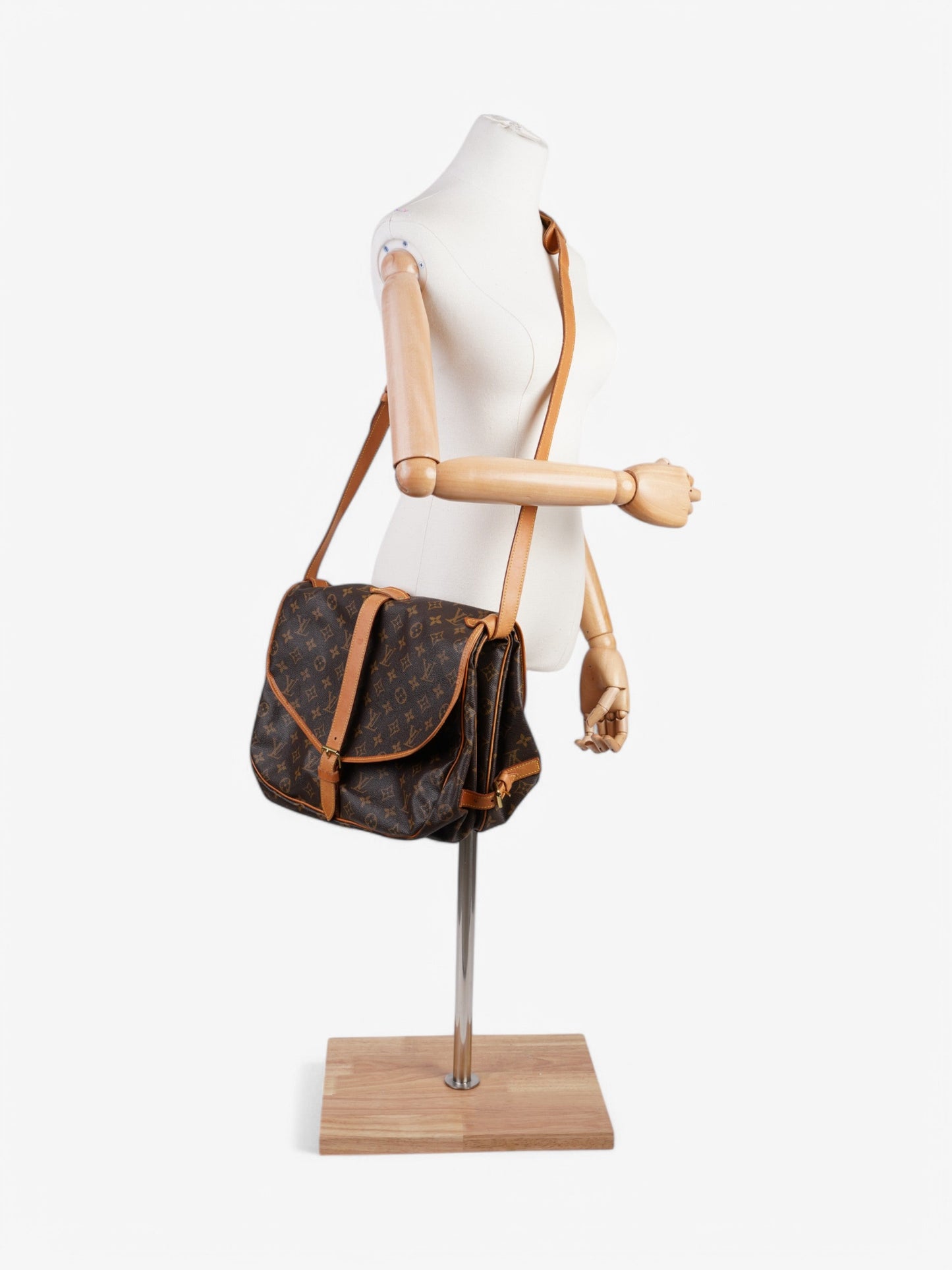 Louis Vuitton Saumur Coated 35 Monogram Canvas Coated Canvas Apparel
