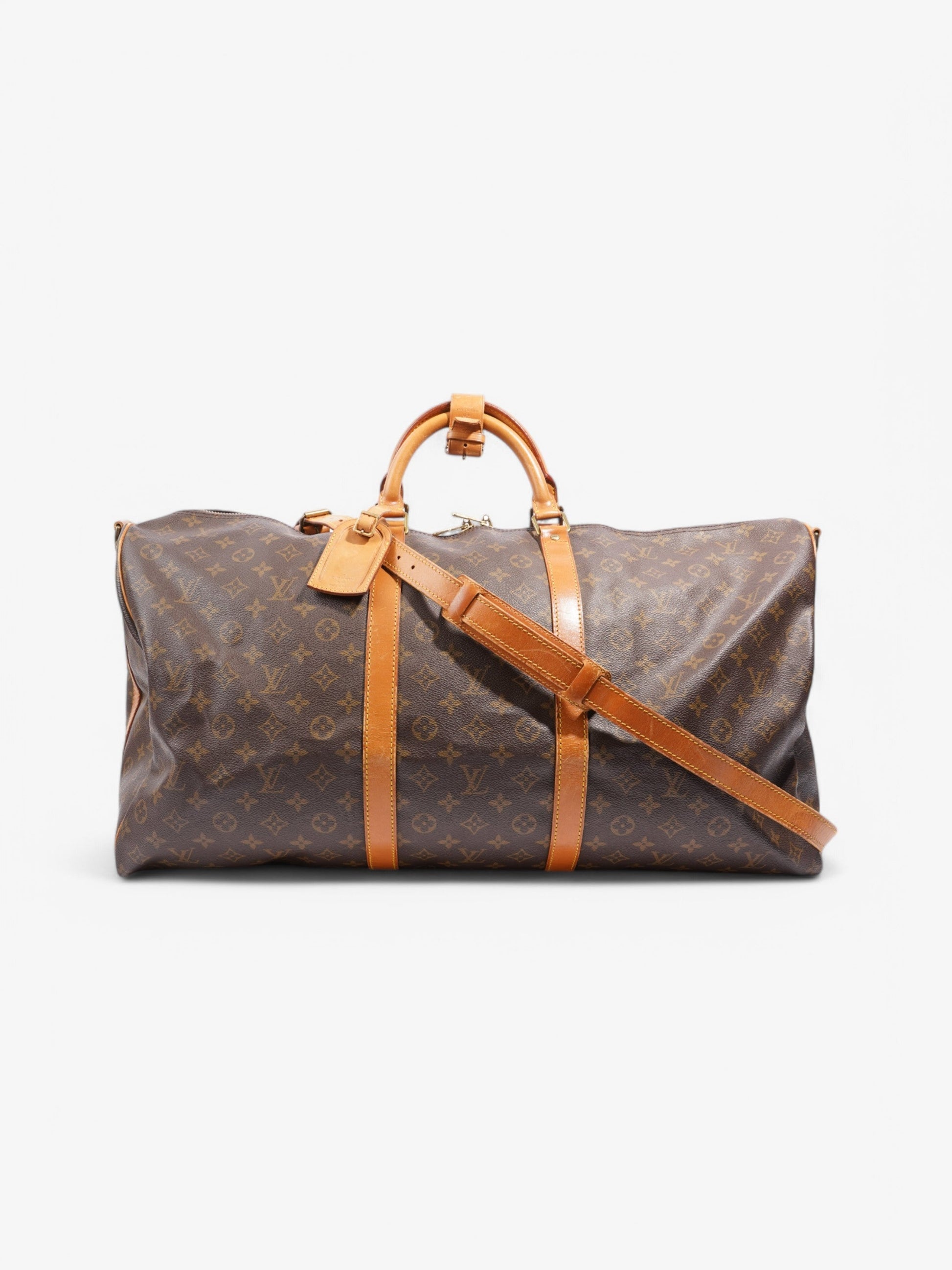 Louis Vuitton Keepall Bandouliere Coated 60 Monogram Canvas Coated Canvas Apparel Canvas 92