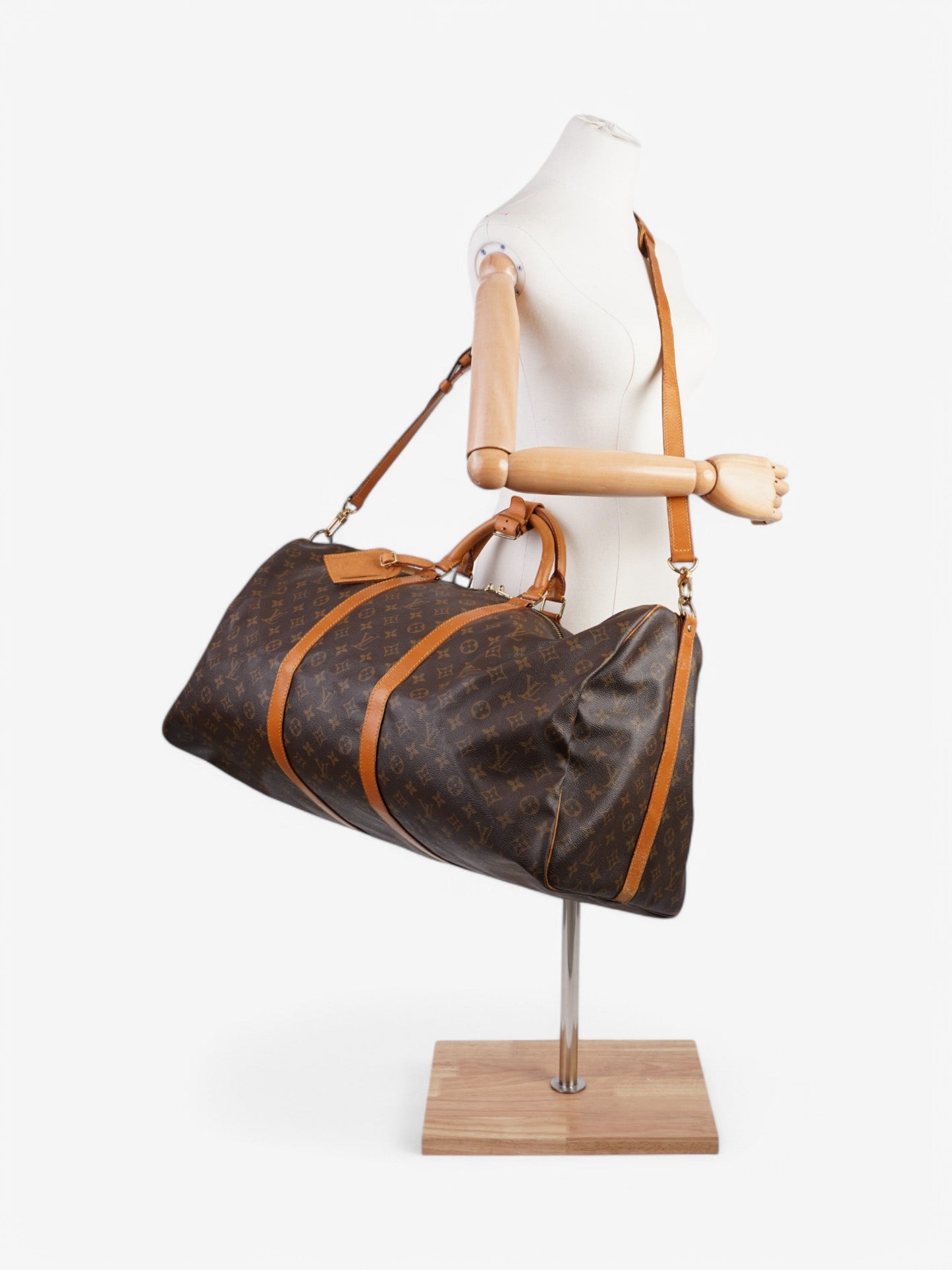 Louis Vuitton Keepall Bandouliere Coated 60 Monogram Canvas Coated Canvas Apparel Canvas 92