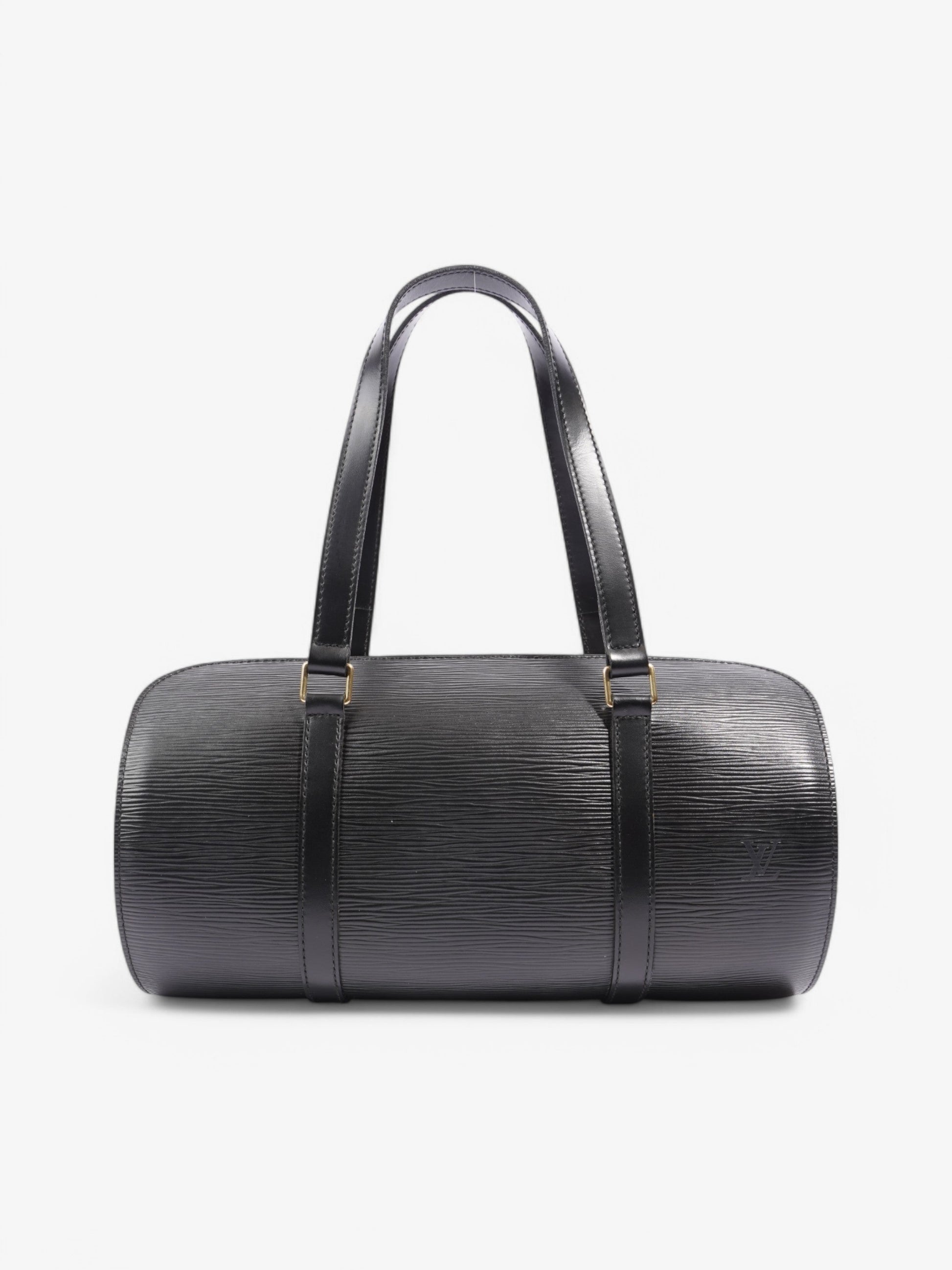 Louis Vuitton Soufflot Black Leather Epi Handbag Leather 4