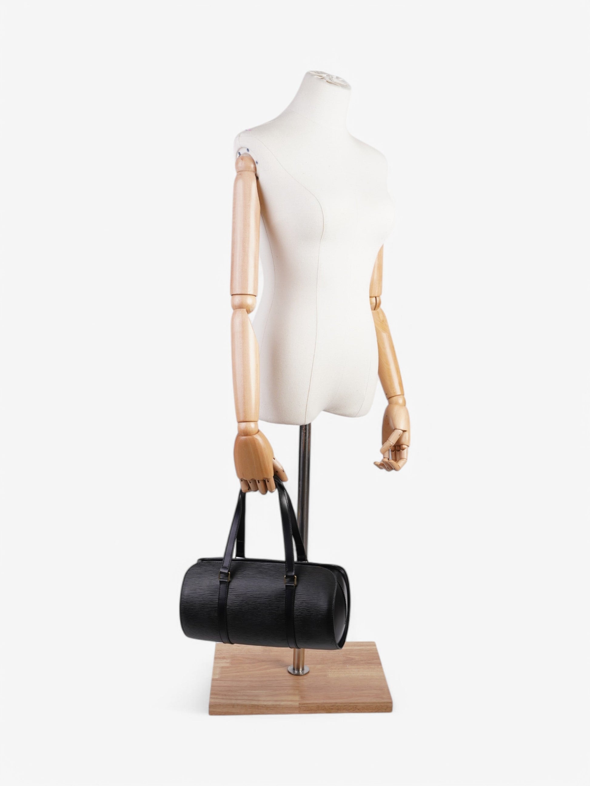 Louis Vuitton Soufflot Black Leather Epi Handbag Leather 4