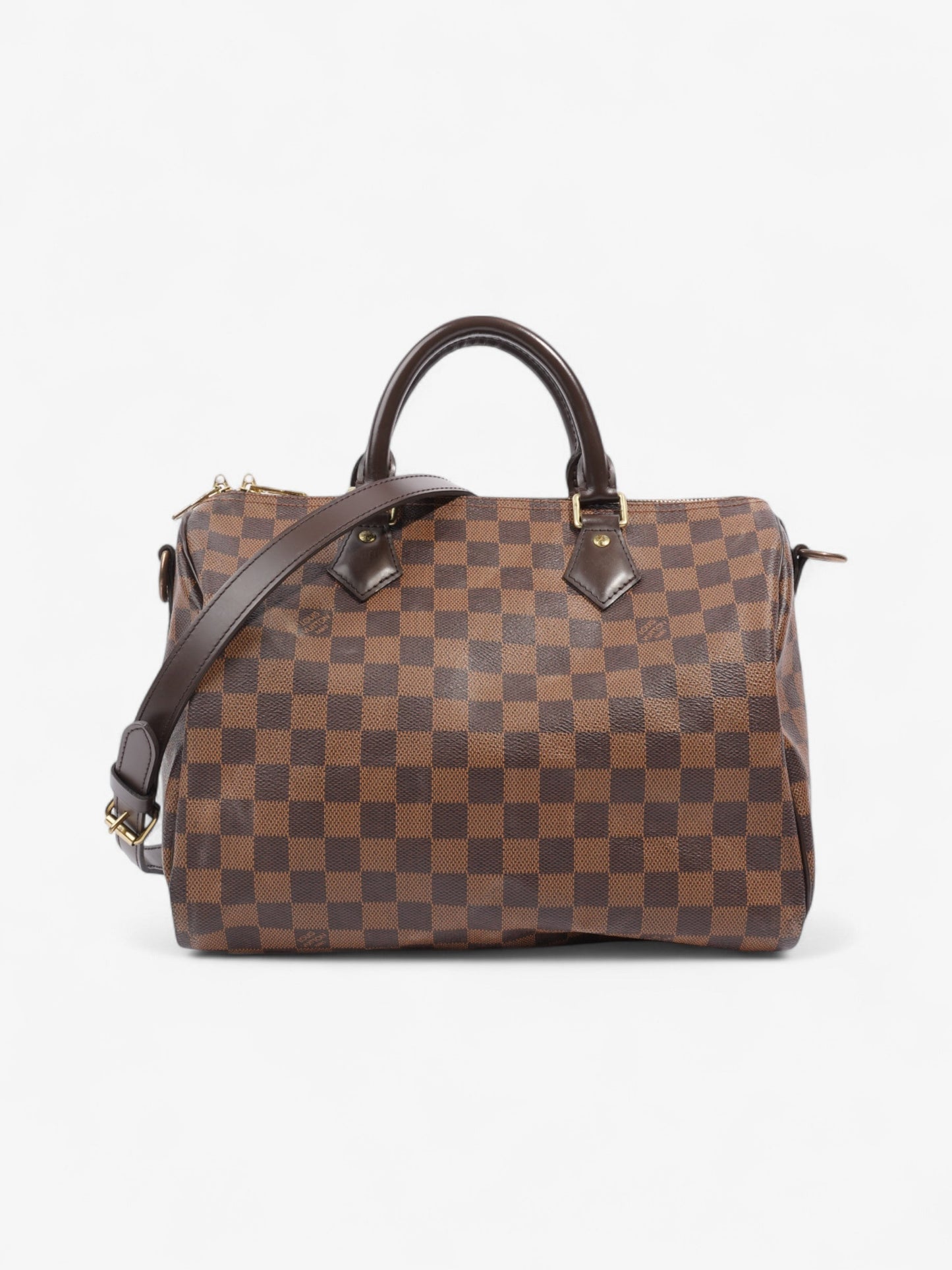 Louis Vuitton Speedy Bandouliere Ebene Coated 30 Canvas Coated Canvas Damier Apparel Canvas 39