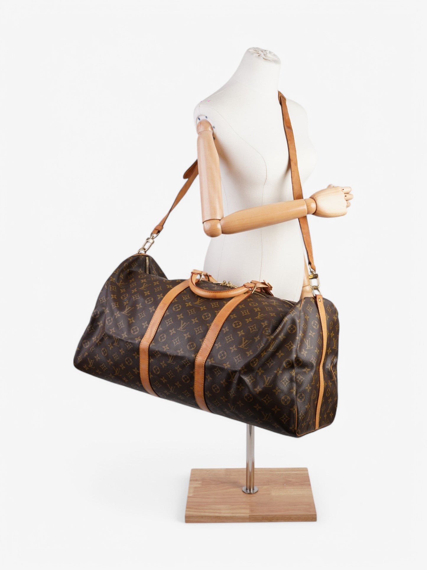 Louis Vuitton Keepall Bandouliere Coated 60 Monogram Canvas Coated Canvas Apparel Canvas 93