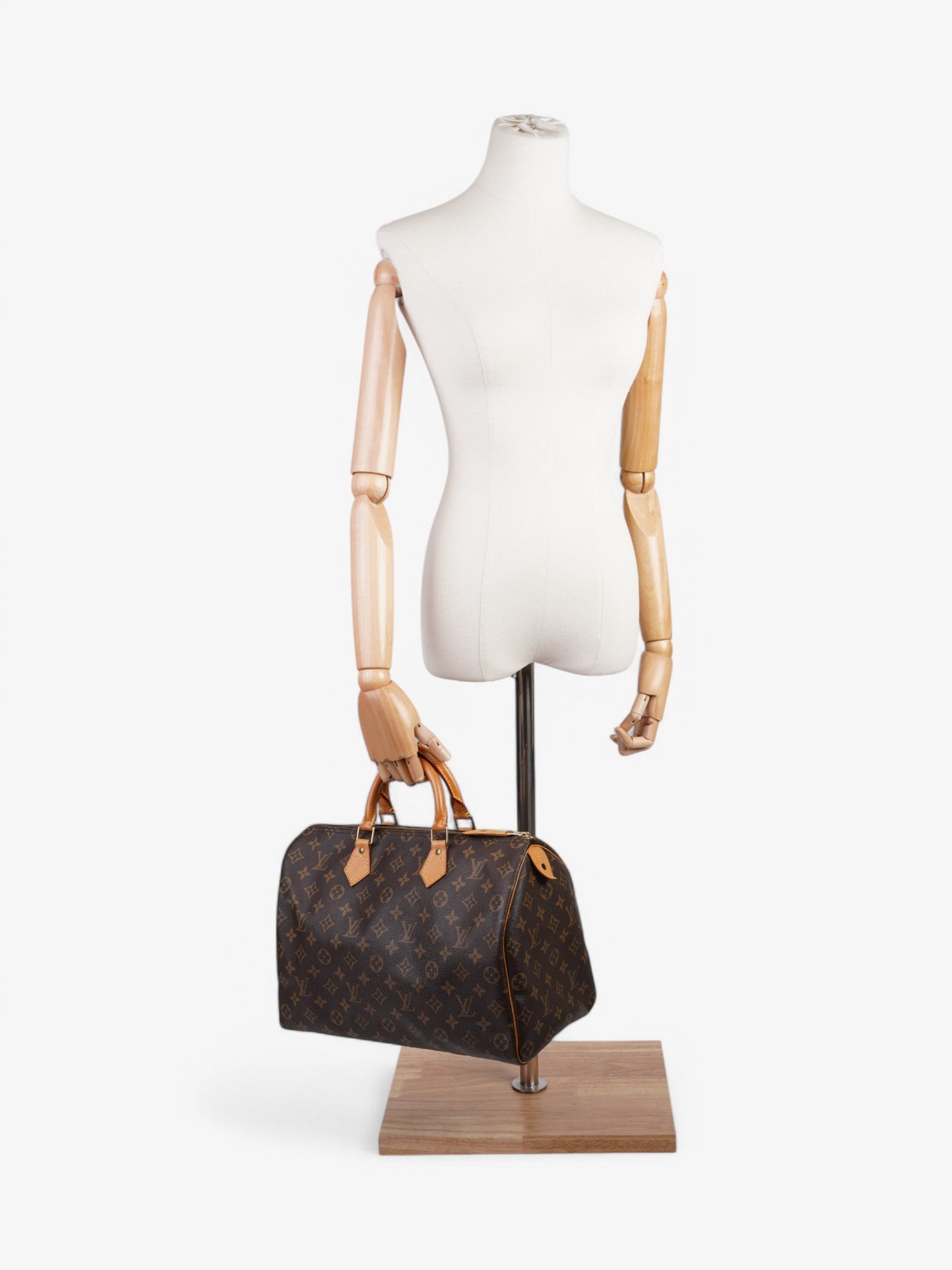 Louis Vuitton Speedy Coated 35 Monogram Canvas Coated Canvas Apparel Canvas 210