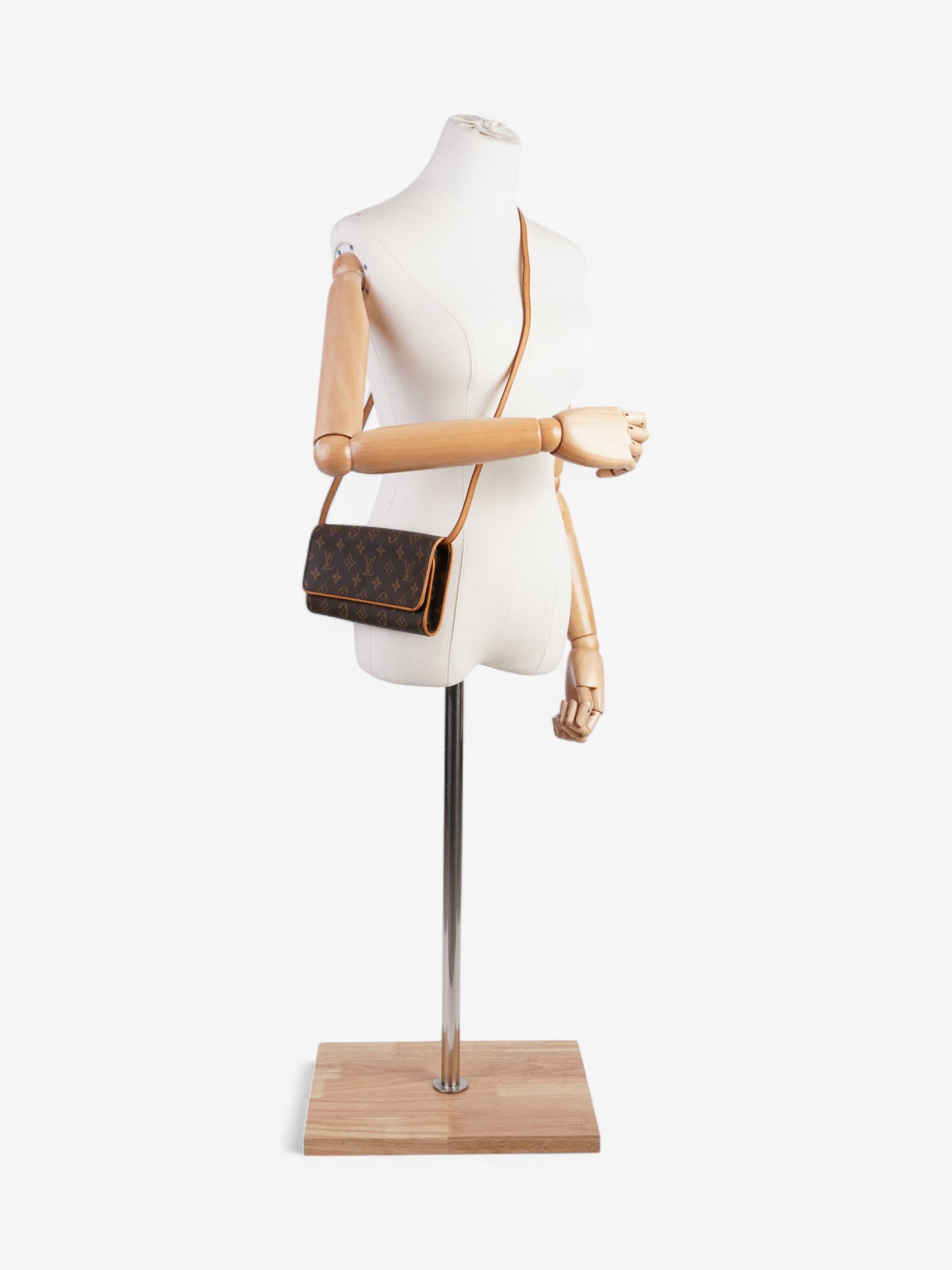 Louis Vuitton Twin Pochette Coated Monogram GM Canvas Coated Canvas Apparel Gm 20