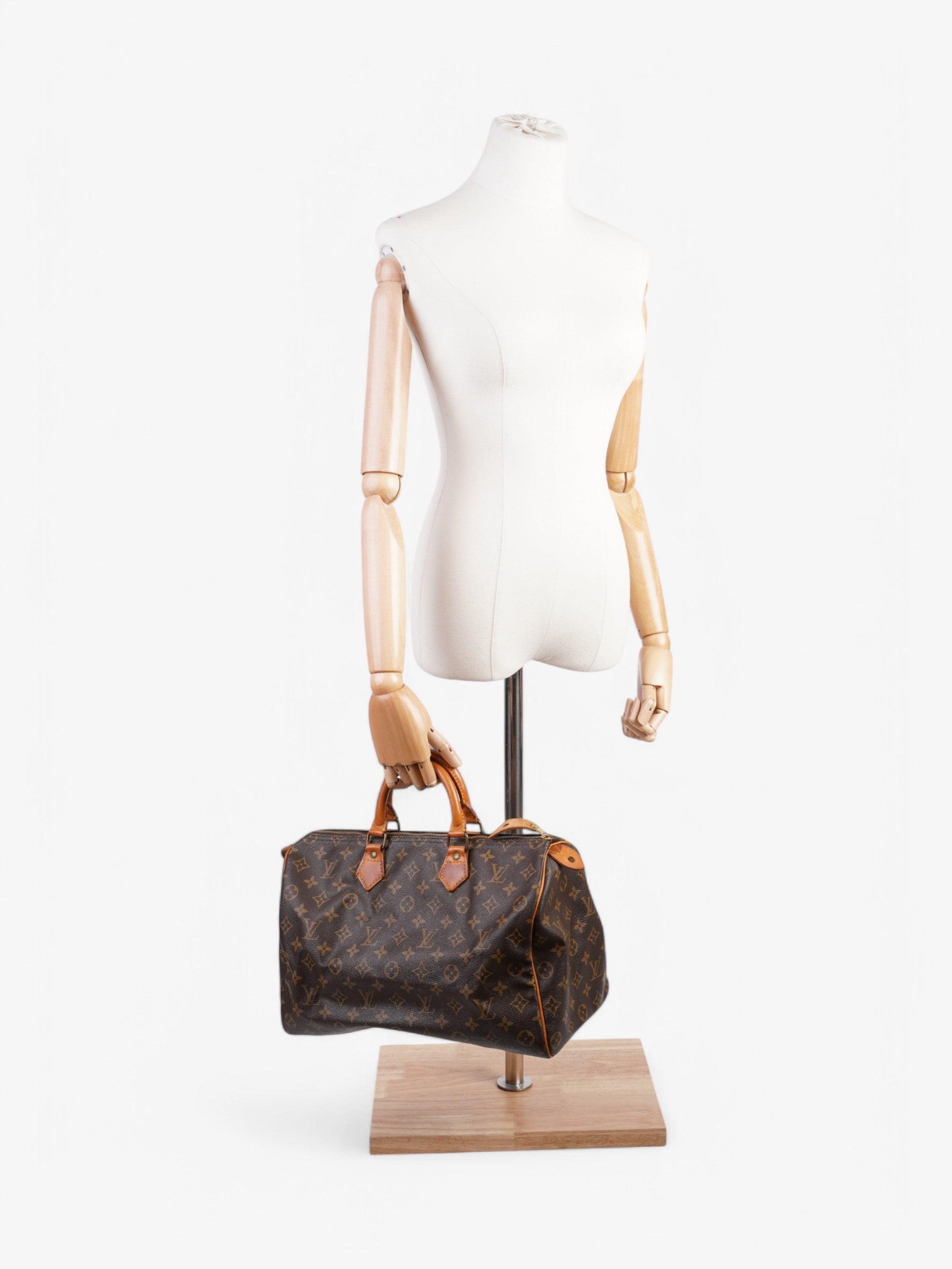 Louis Vuitton Speedy Coated 35 Monogram Canvas Coated Canvas Apparel Canvas 205