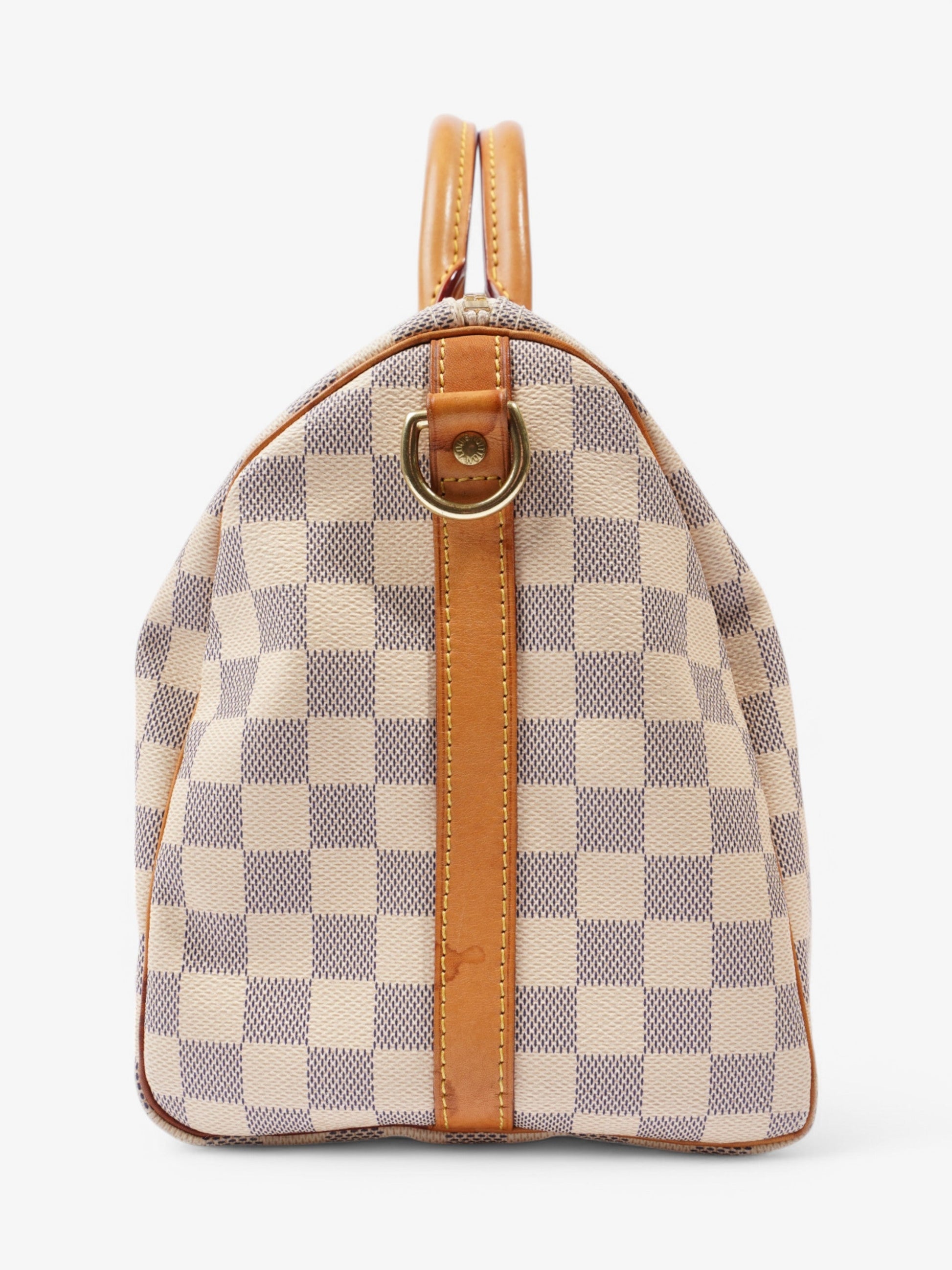Louis Vuitton Speedy Bandouliere Azur Coated 30 Canvas Coated Canvas Damier Apparel