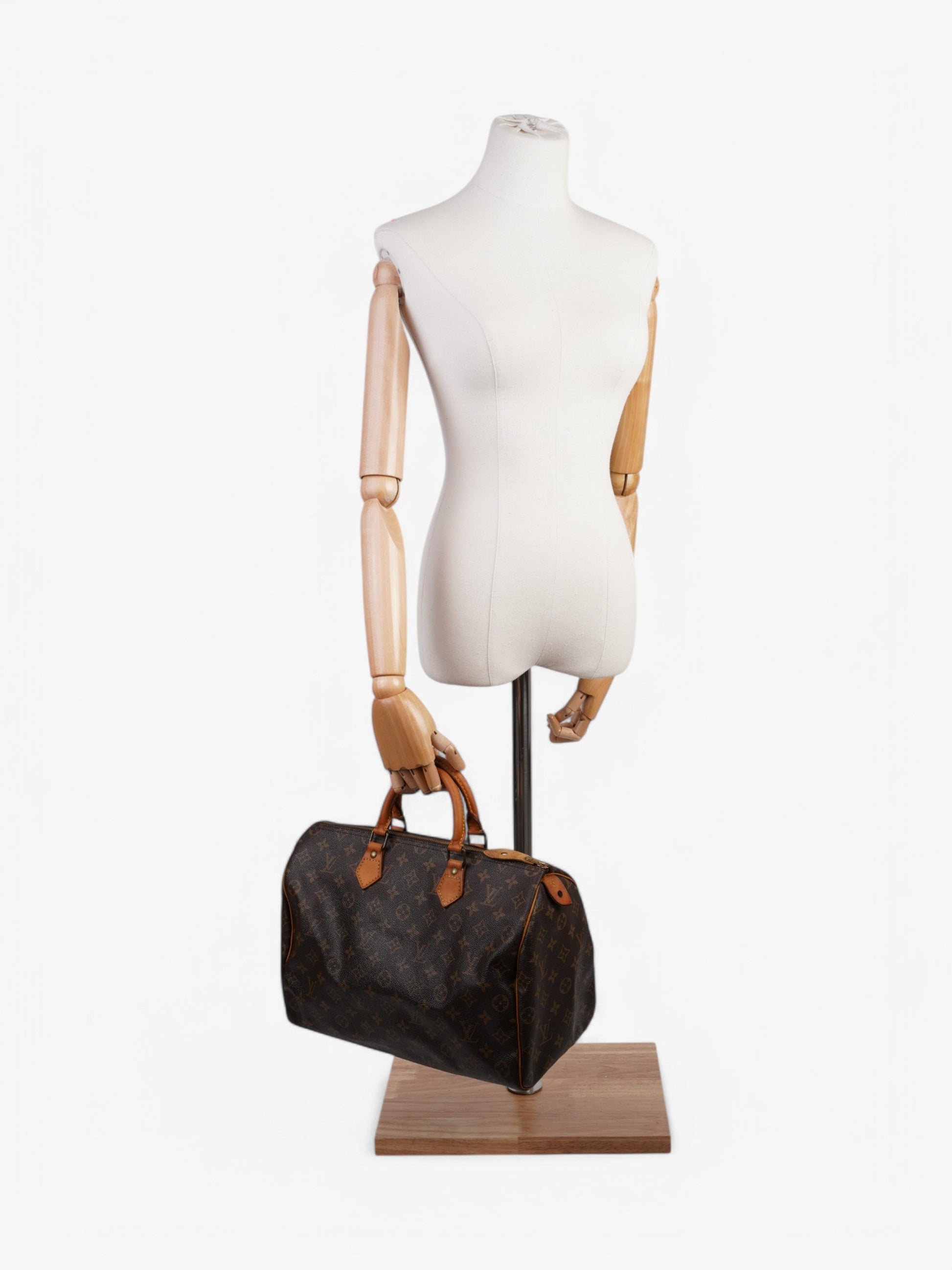 Louis Vuitton Speedy Coated 35 Monogram Canvas Coated Canvas Apparel Canvas 216