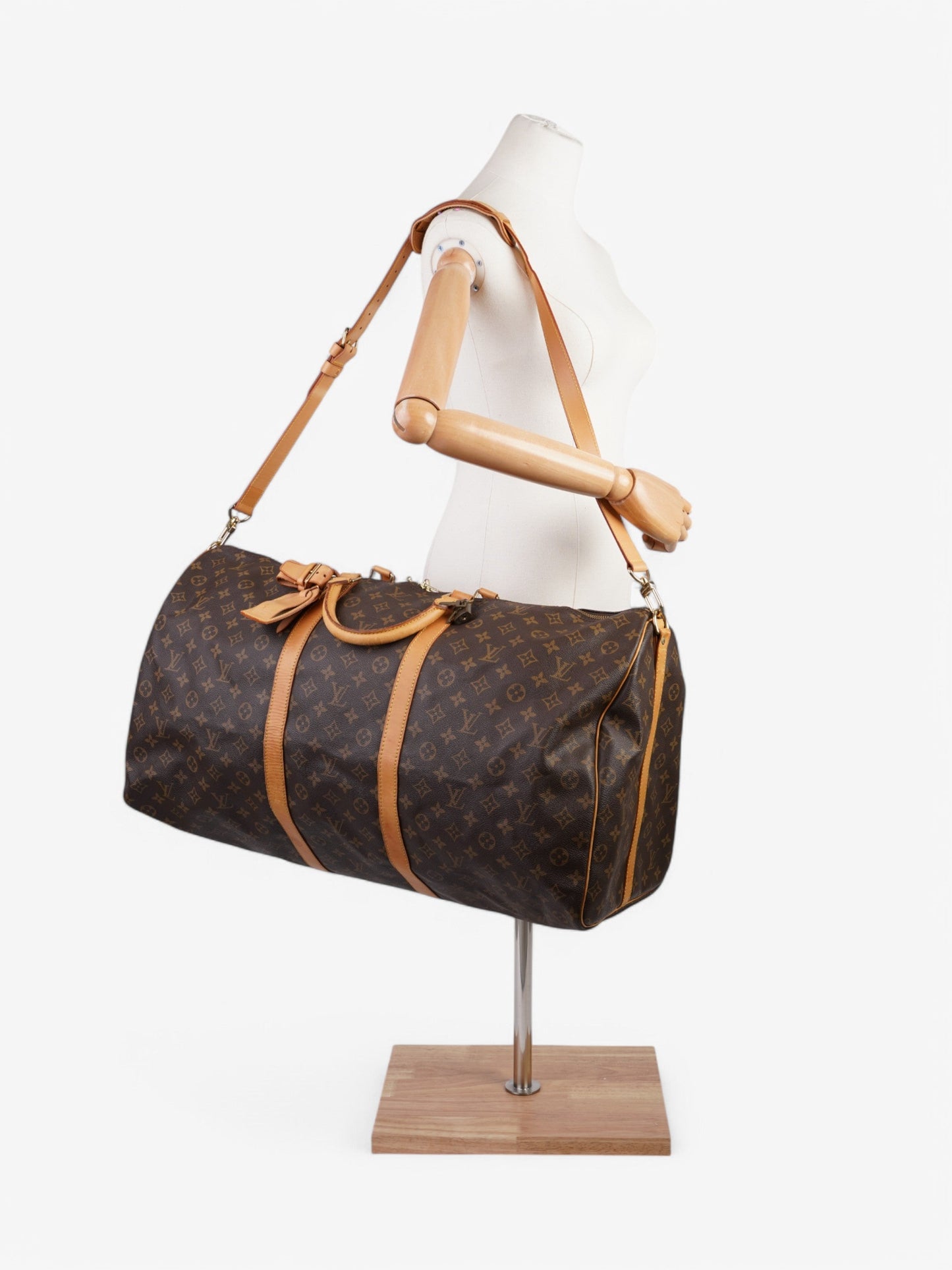 Louis Vuitton Keepall Bandouliere Coated 60 Monogram Canvas Coated Canvas Apparel Canvas 94