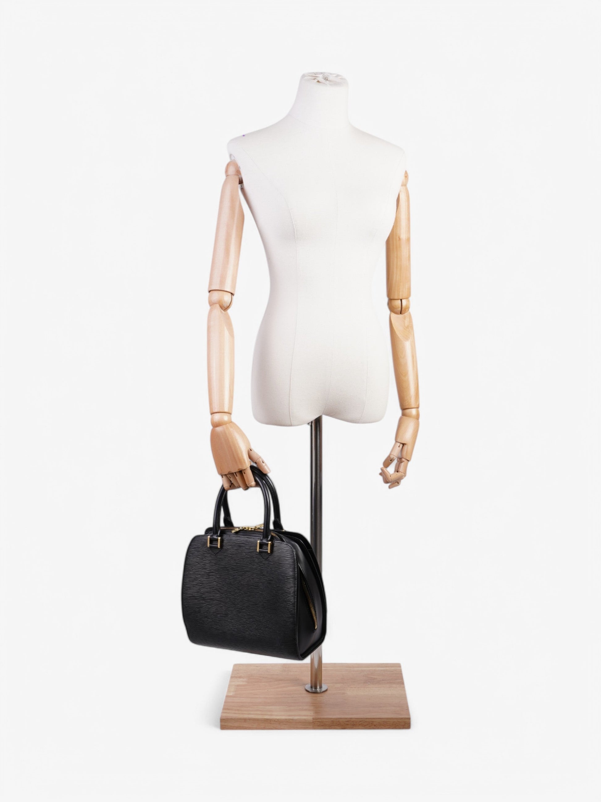 Louis Vuitton Pont Neuf Epi Leather Black Handbag