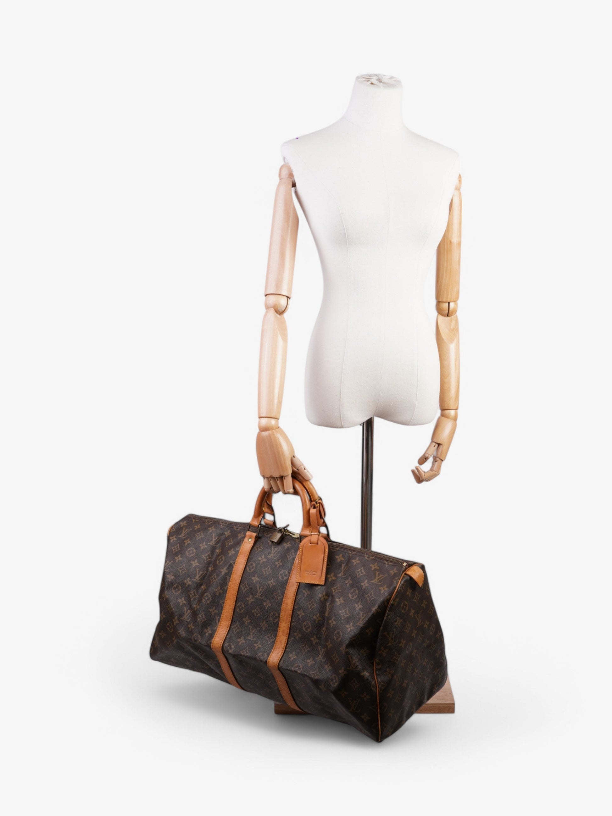 Louis Vuitton Keepall Coated 55 Monogram Canvas Coated Canvas Apparel Canvas 195