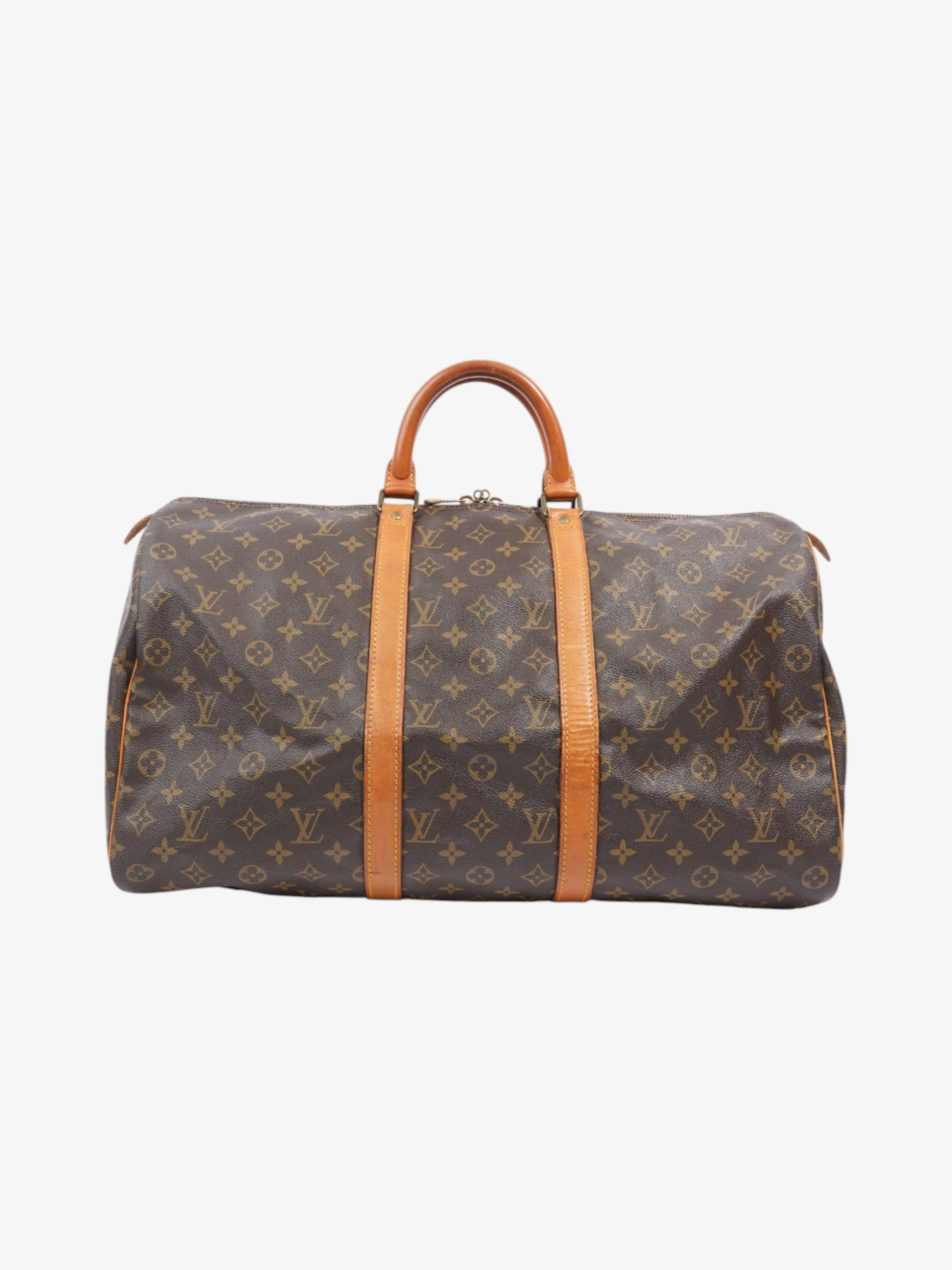 Louis Vuitton Keepall Coated 50 Monogram Canvas Coated Canvas Apparel Canvas 199