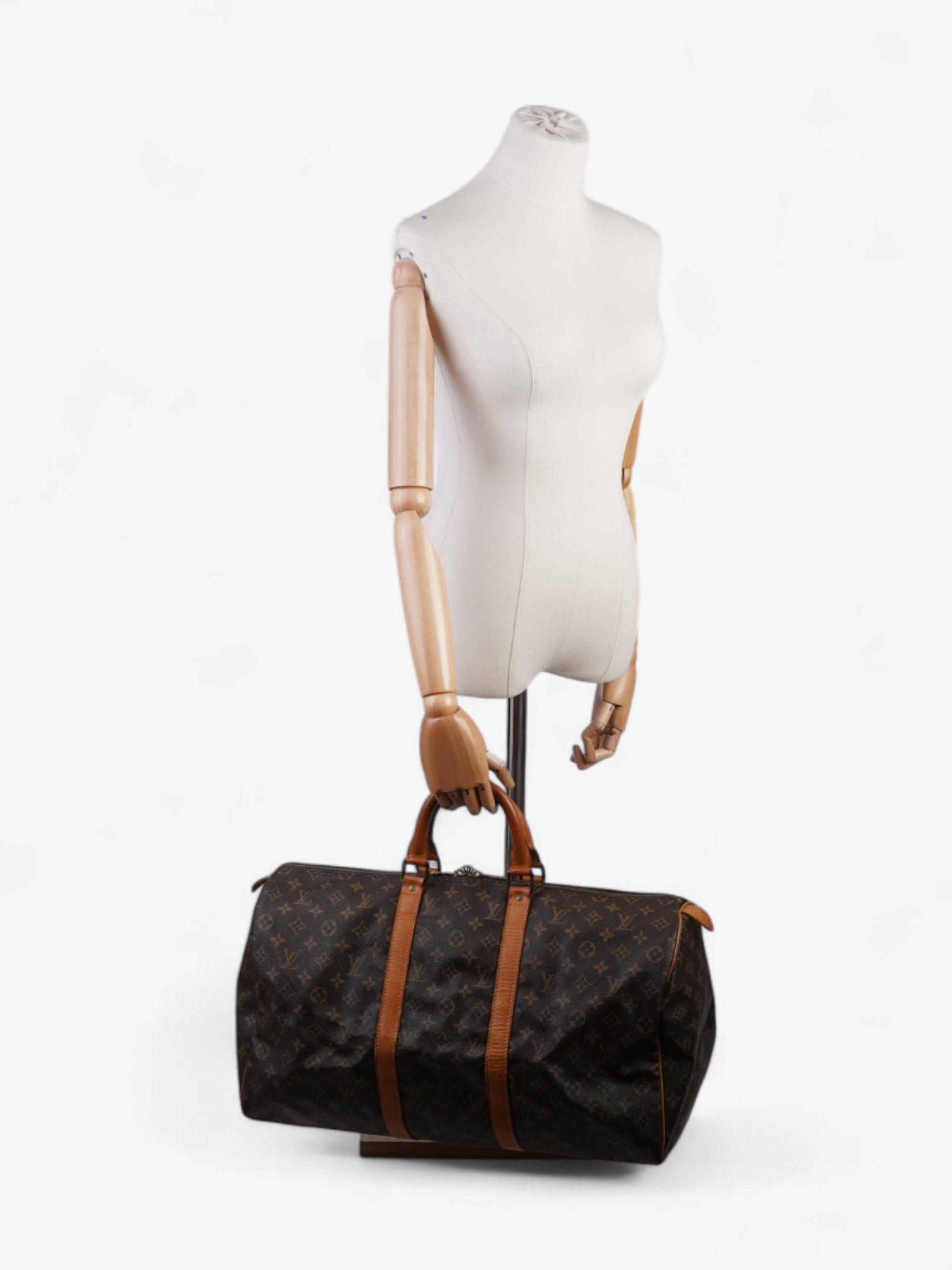 Louis Vuitton Keepall Coated 50 Monogram Canvas Coated Canvas Apparel Canvas 199