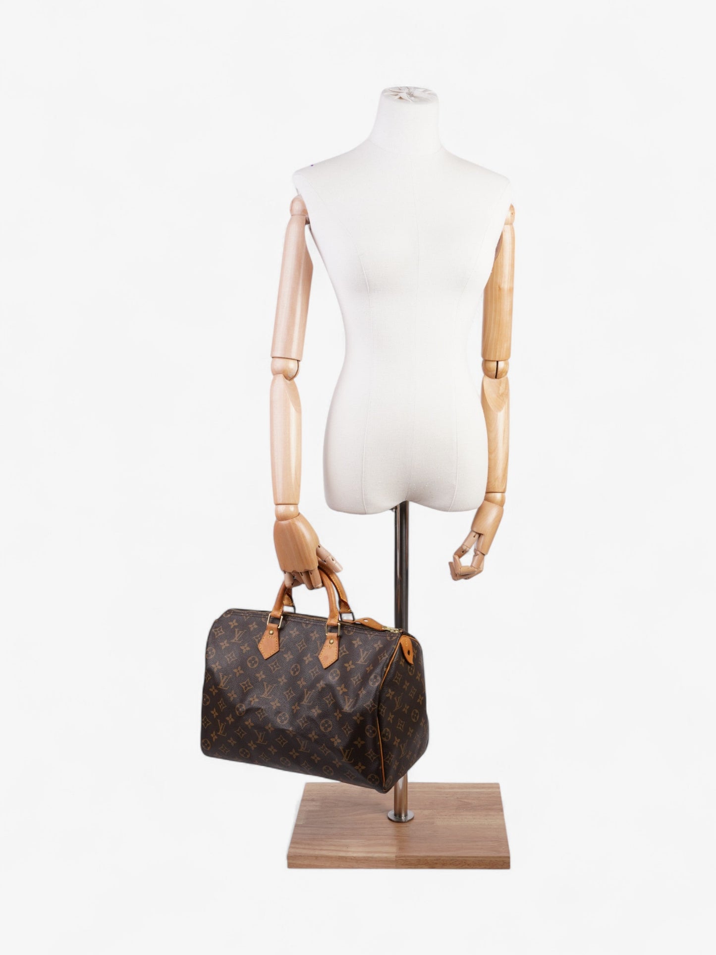 Louis Vuitton Speedy Coated 35 Monogram Canvas Coated Canvas Apparel Canvas 239