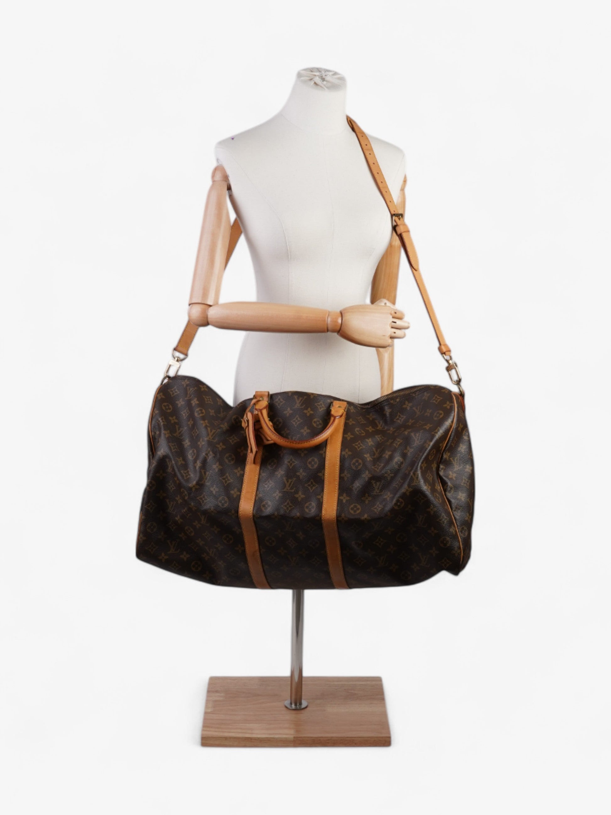 Louis Vuitton Keepall Bandouliere Coated 60 Monogram Canvas Coated Canvas Apparel Canvas 101
