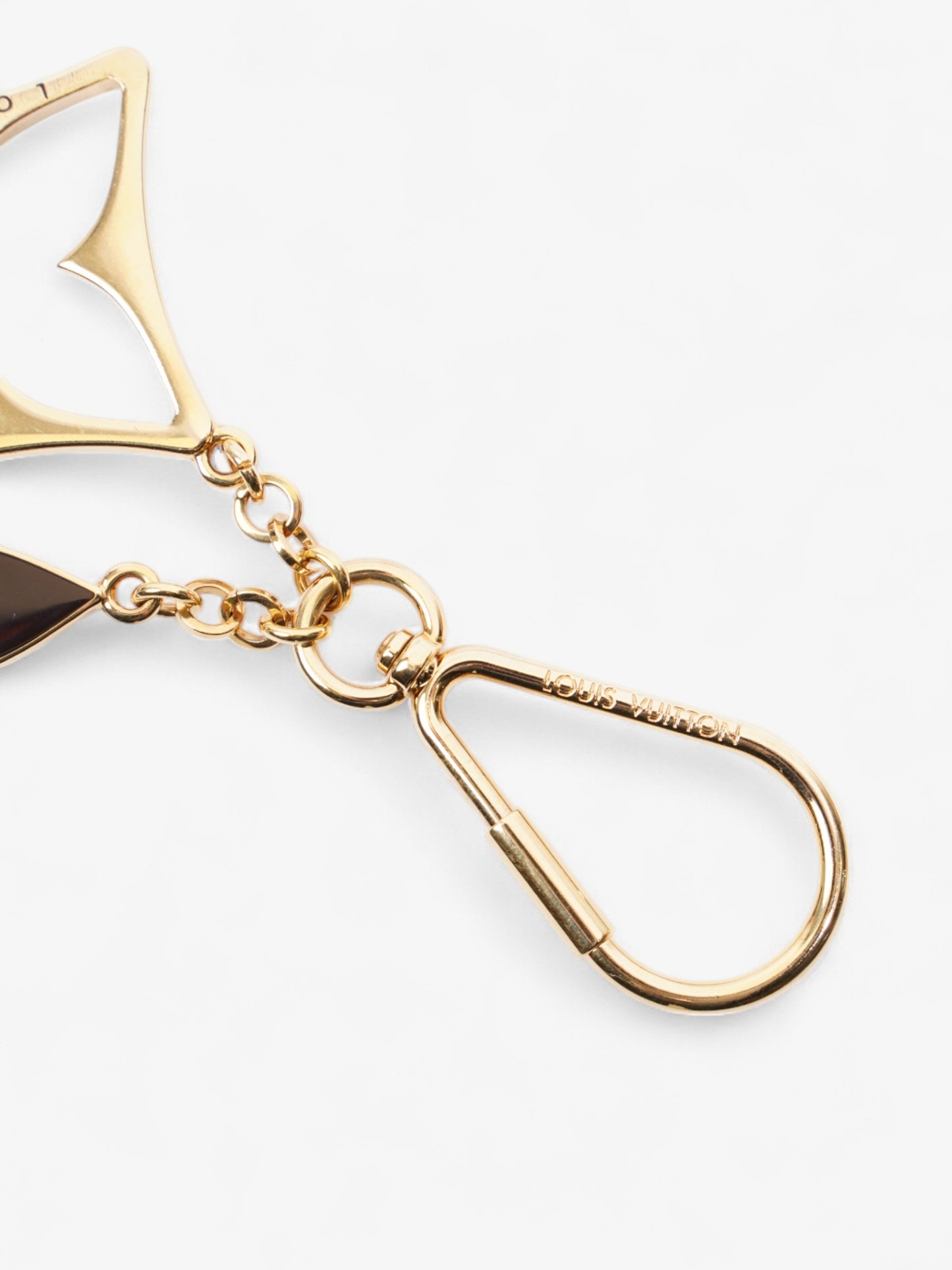 Louis Vuitton Porto Cure Puzzle Charm Plated Gold Key Chain