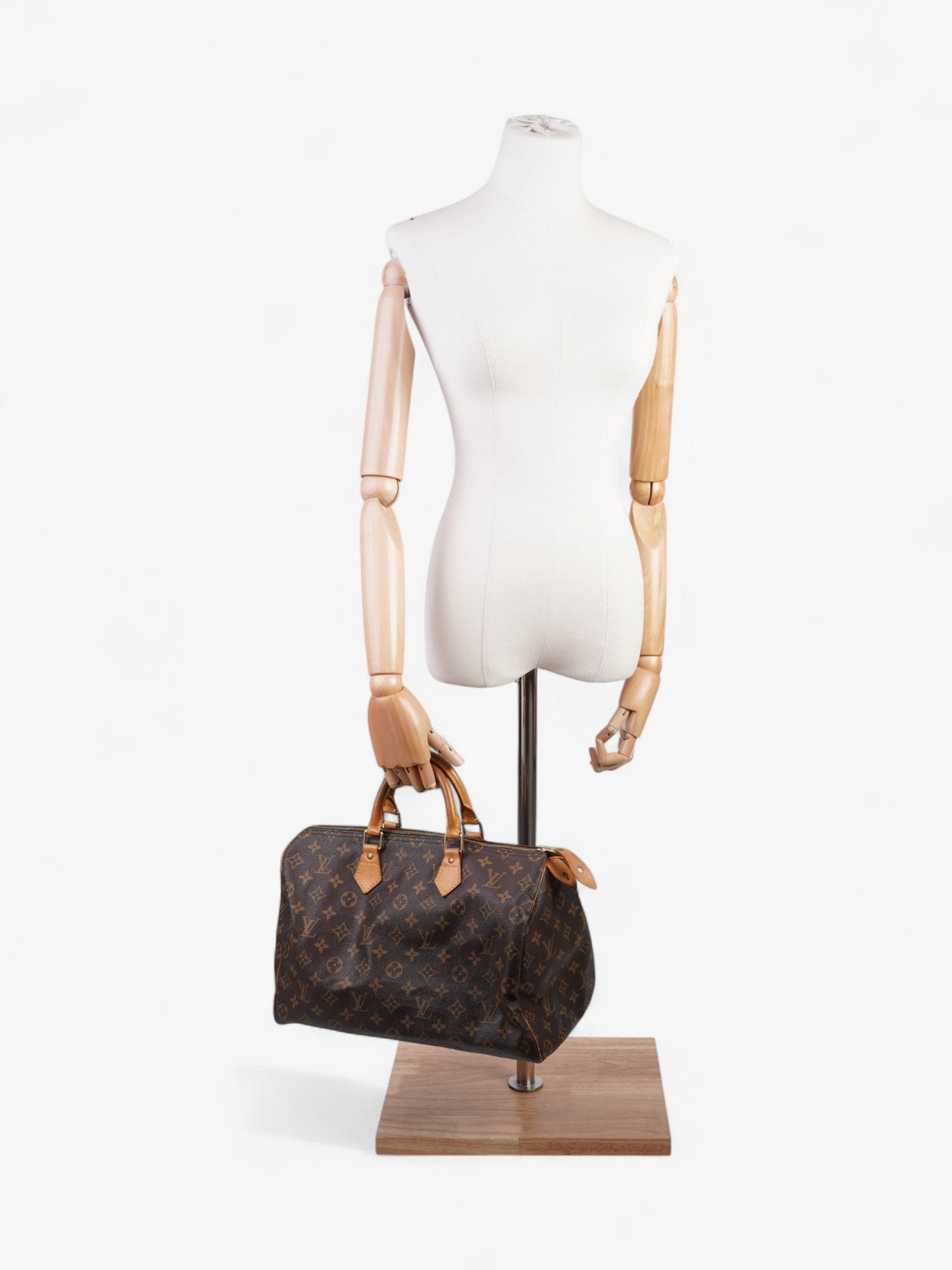 Louis Vuitton Speedy Coated 35 Monogram Canvas Coated Canvas Apparel Canvas 240