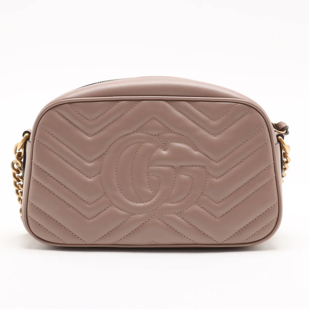 Gucci Beige Leather GG Marmont Small Shoulder Bag [Clearance Sale]