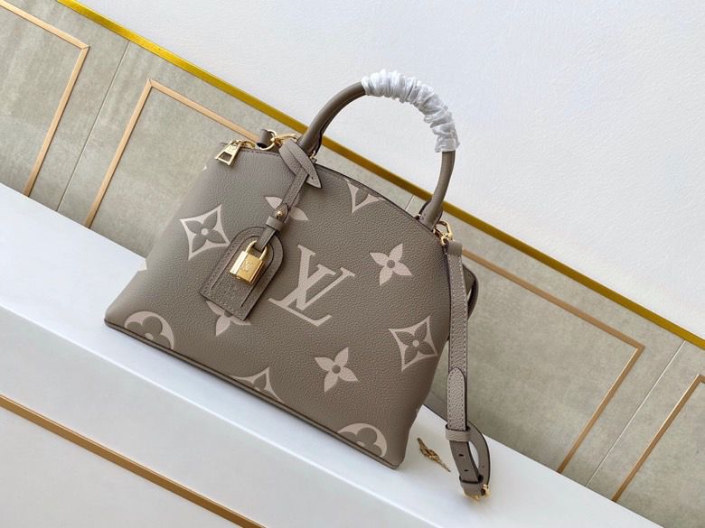 Top Quality Petit Palais Flowers Tourterelle Creme Monogram Crossbody Bag