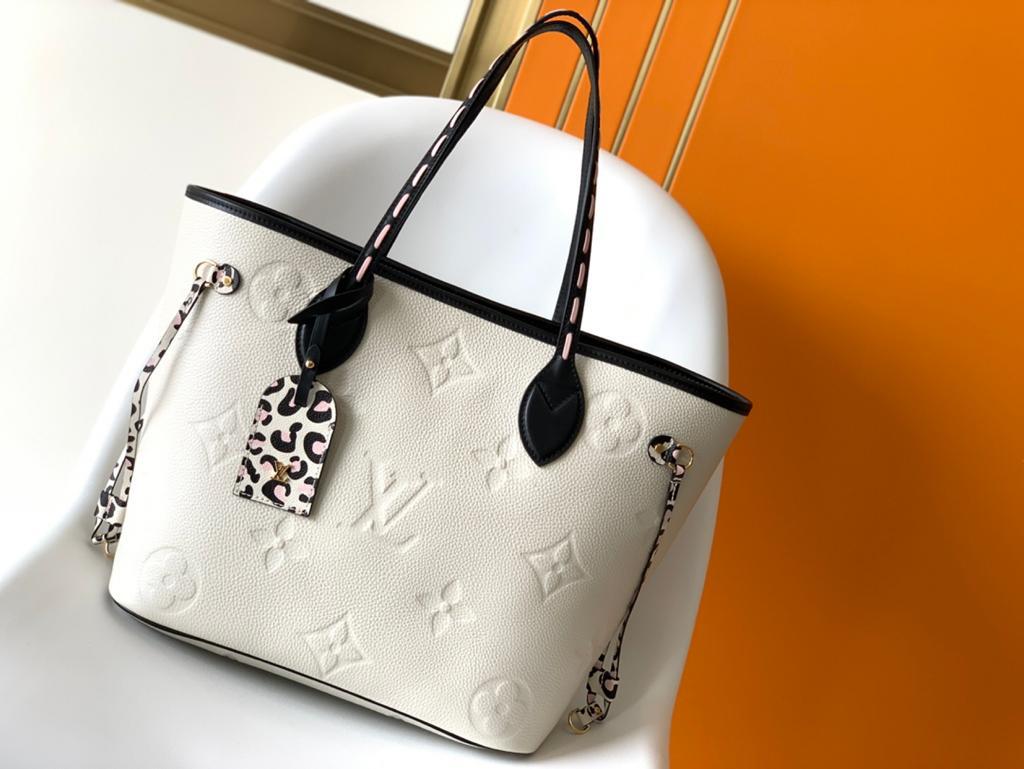 Top Quality Neverfull Mm Tote Bag Wild Monogram Cream Shoulder Bag