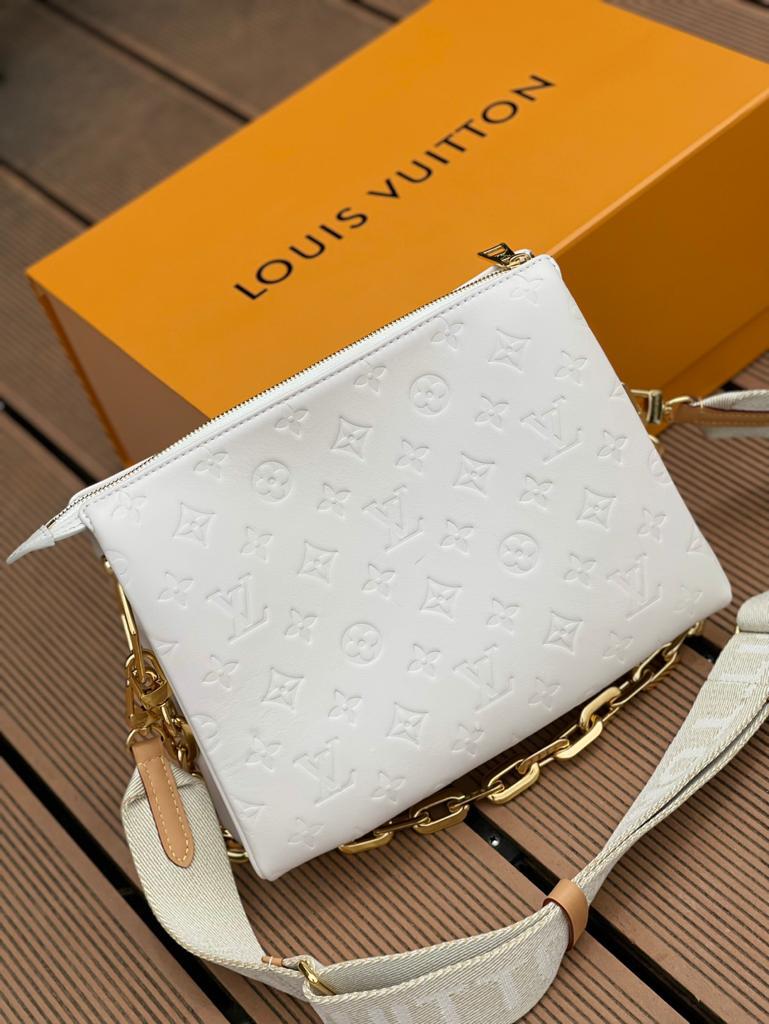 Top Quality Coussin Pm Embossed Puffy For Monogram White Crossbody Bag