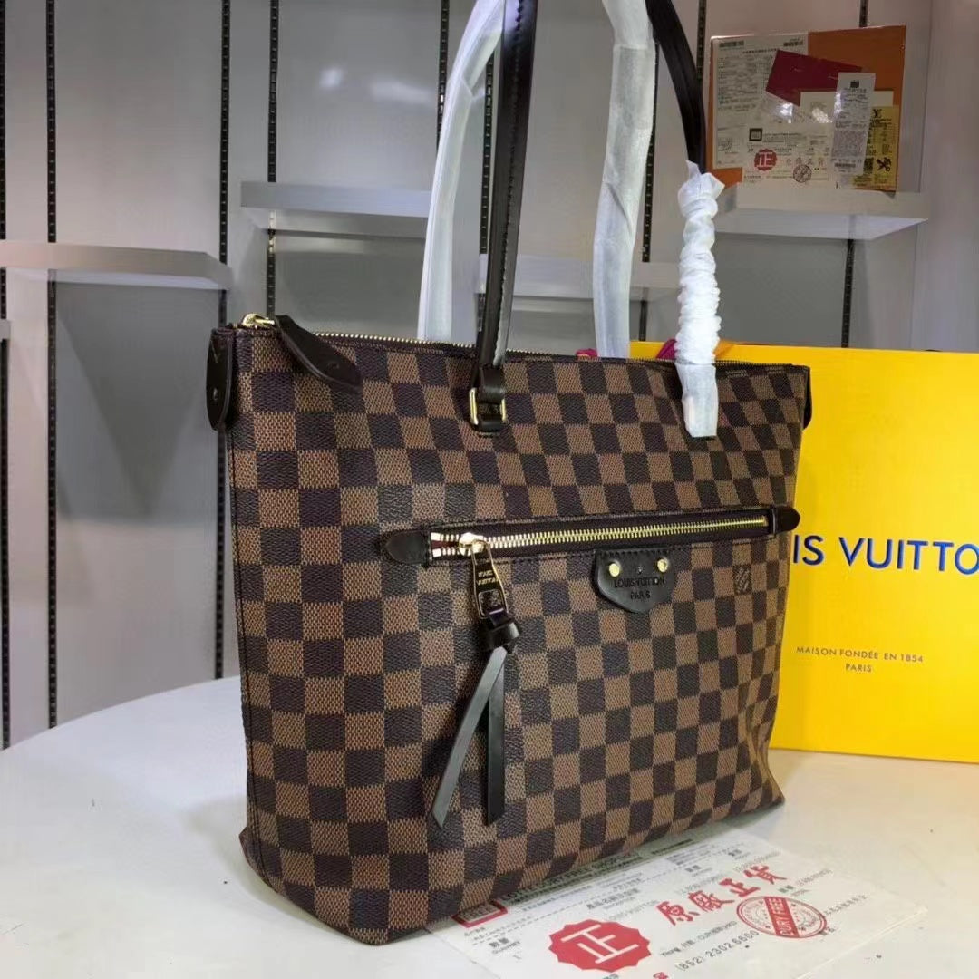 Top Quality Iena Mm Bag Damier Ebene Canvas Brown Travel Bag