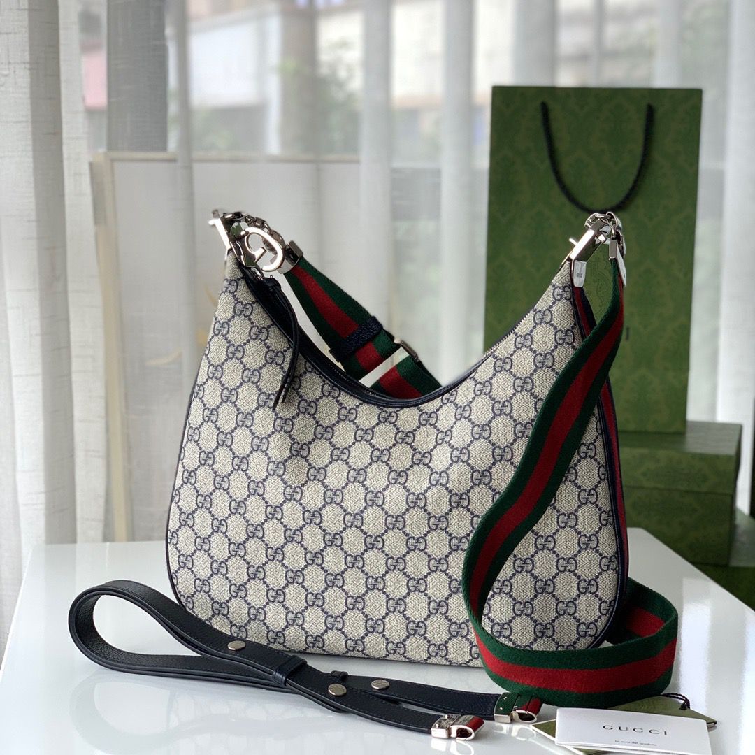 gg Attache 9in 23cm gg Beige Small Shoulder Bag
