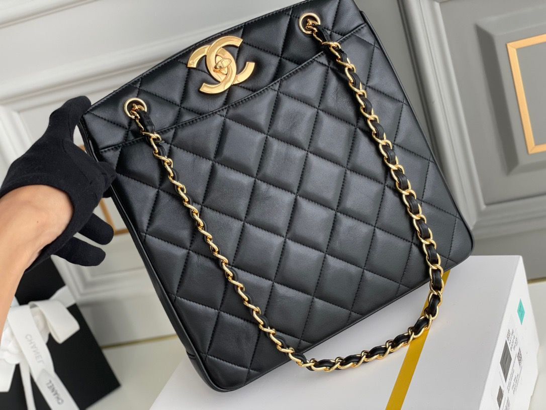 Chlmaxi Shopping Bag For Women Black Tote Bag