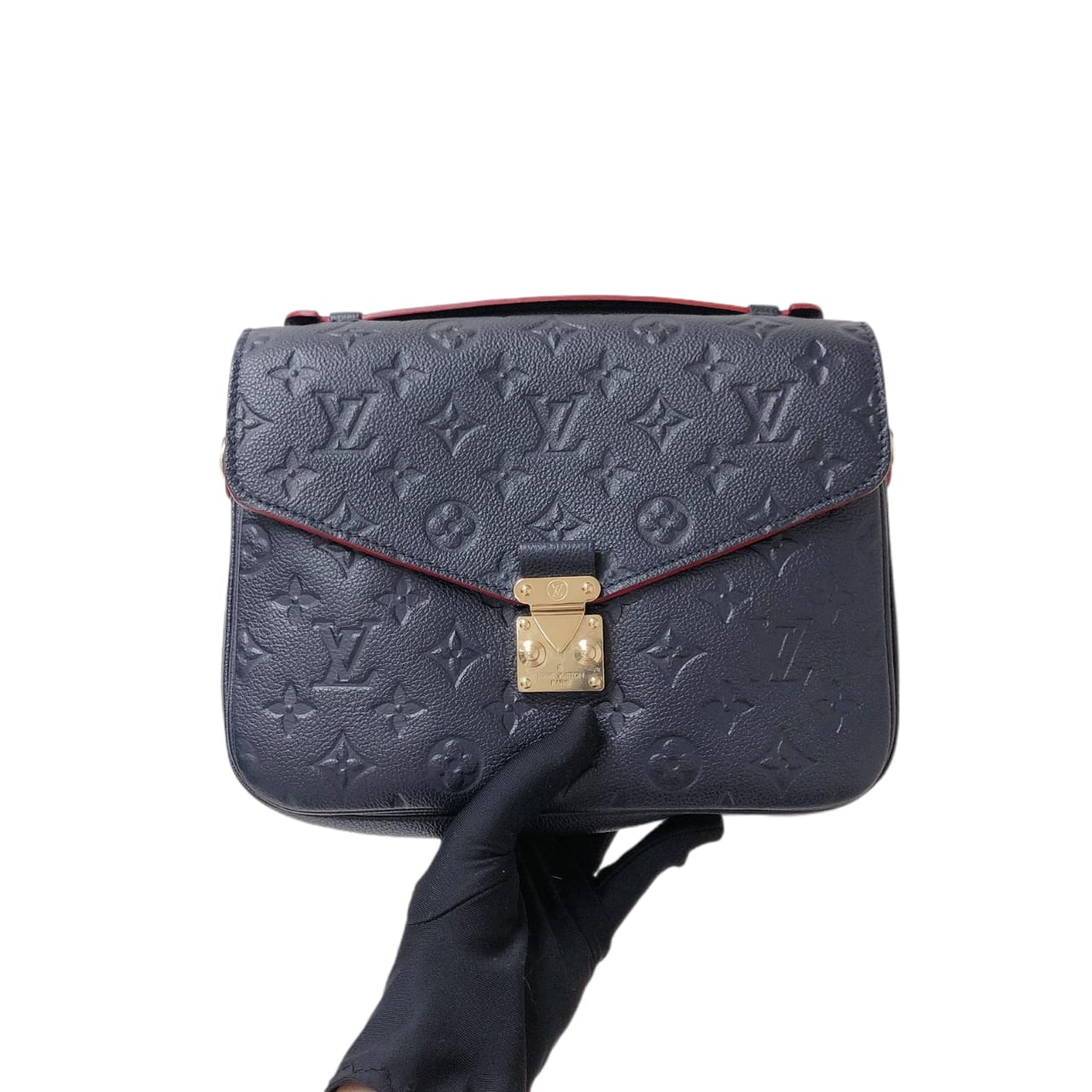 Louis-Vuitton Louis Vuitton Pochette Metis Leather Monogram Marine Blue
