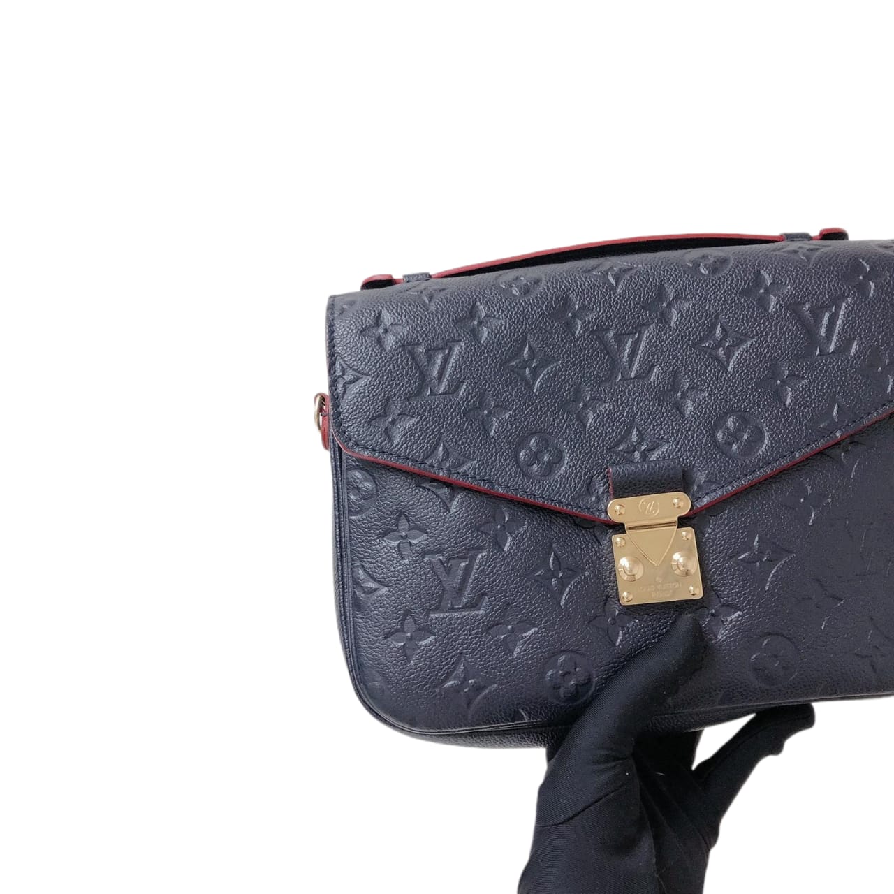 Louis-Vuitton Louis Vuitton Pochette Metis Leather Monogram Marine Blue