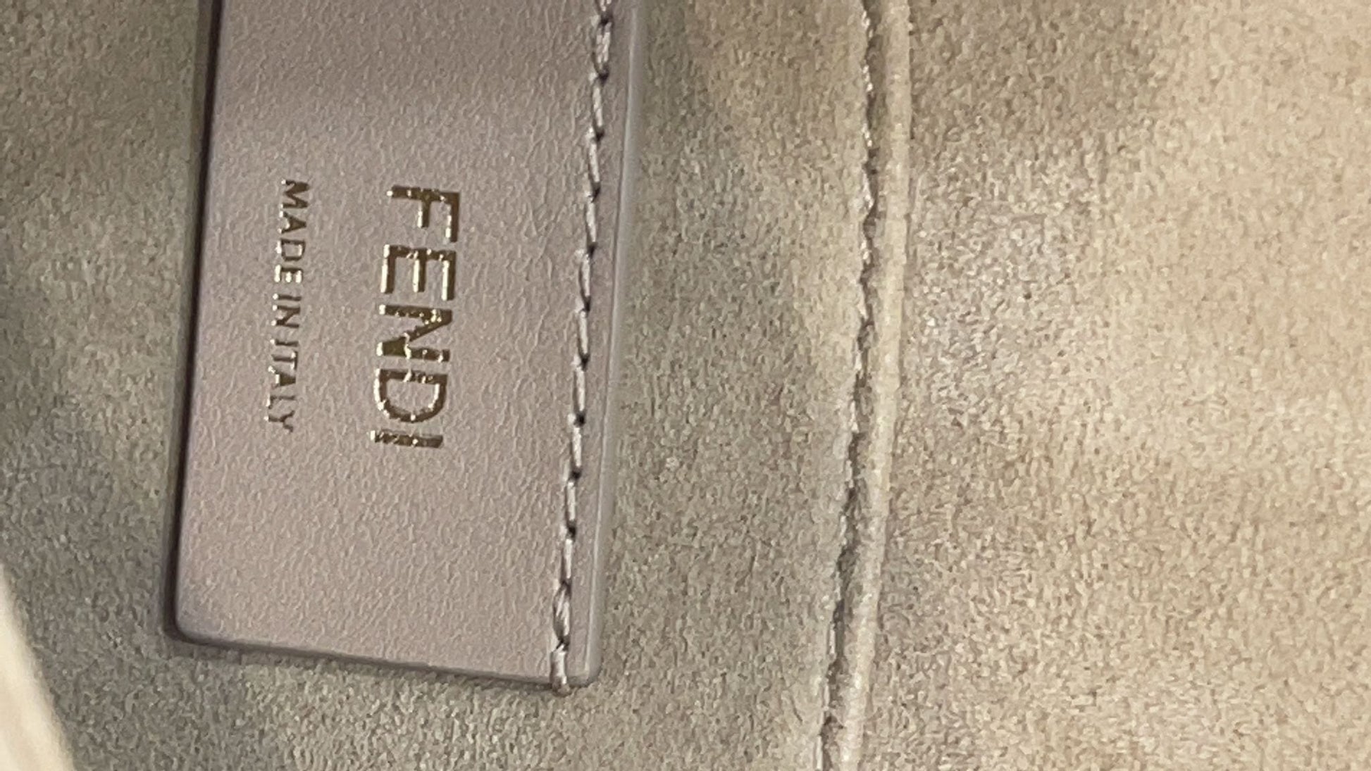 Fendi Kan Crossbody Bag Leather Brown Small