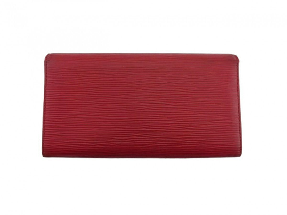 Louis Vuitton Long Purse M60316 Red Wallet Case