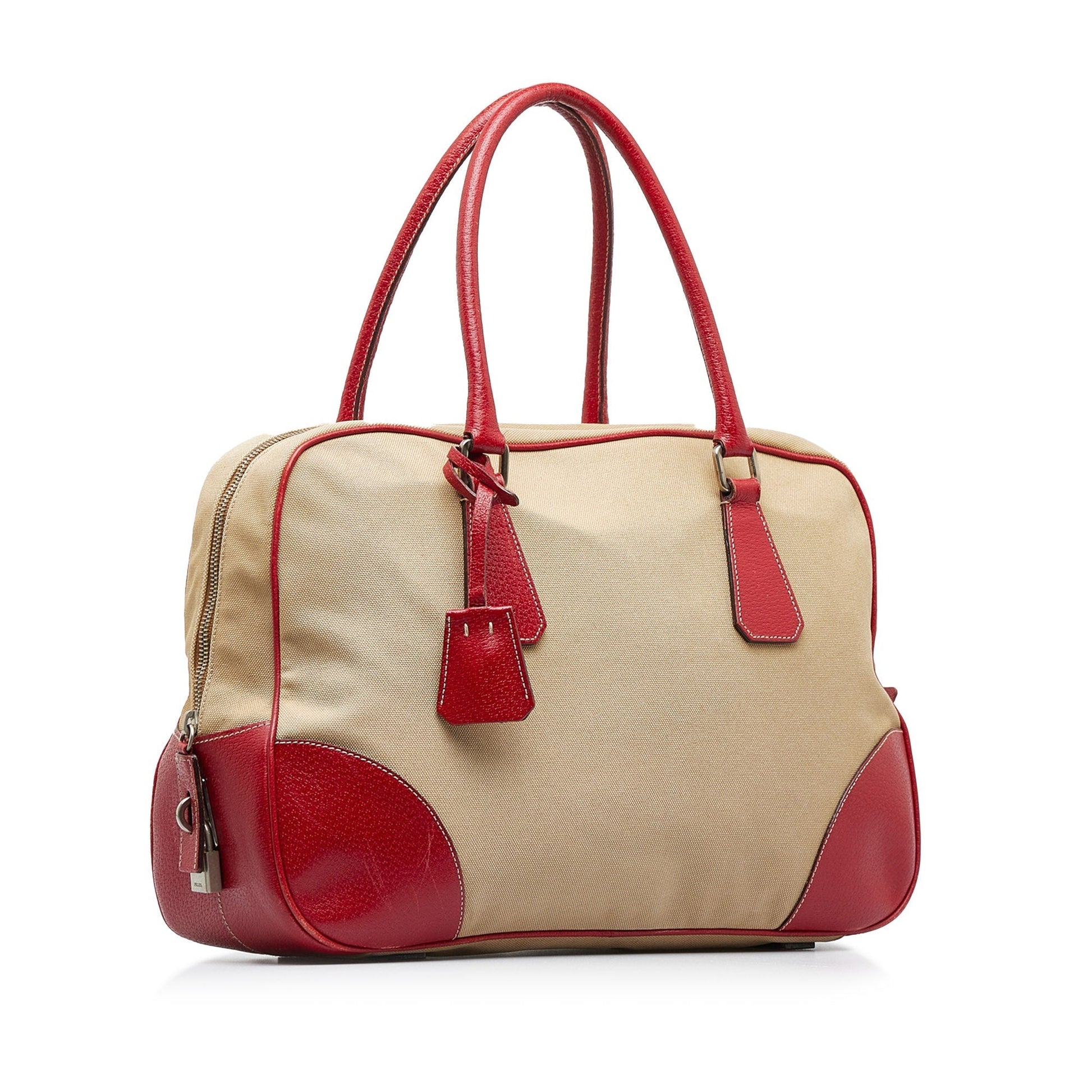 Prada Canapa Bauletto Handbag Travel Bag Bauletto Handbag 4