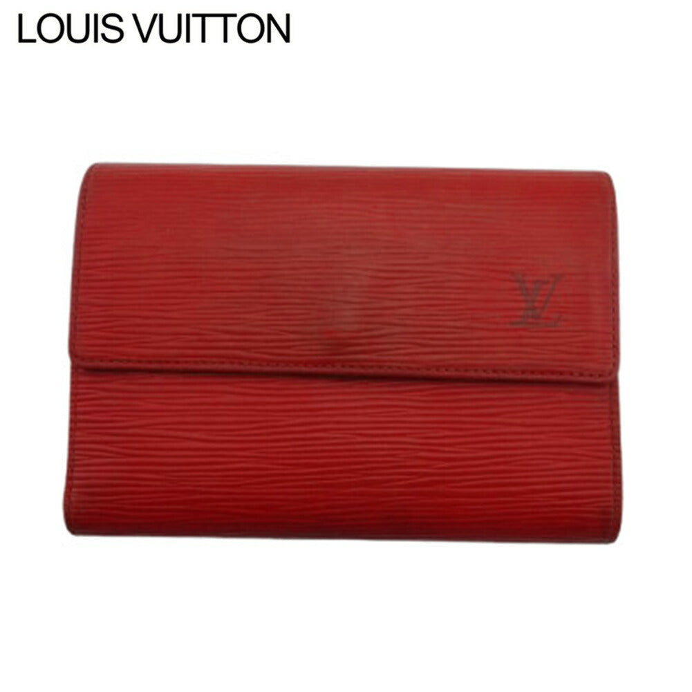 Louis Vuitton Long Purse M61217 Porte Tresor Red Wallet Case