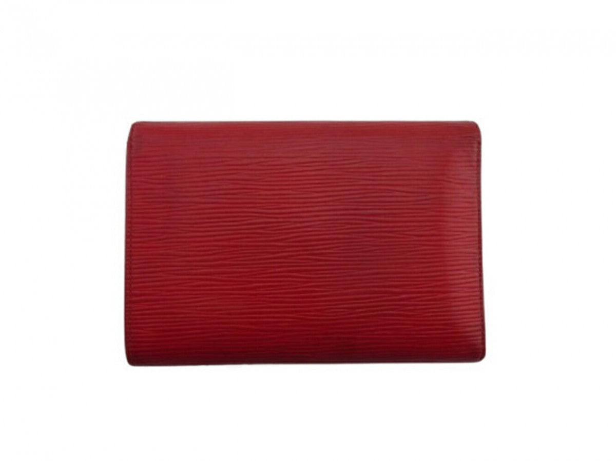 Louis Vuitton Long Purse M61217 Porte Tresor Red Wallet Case