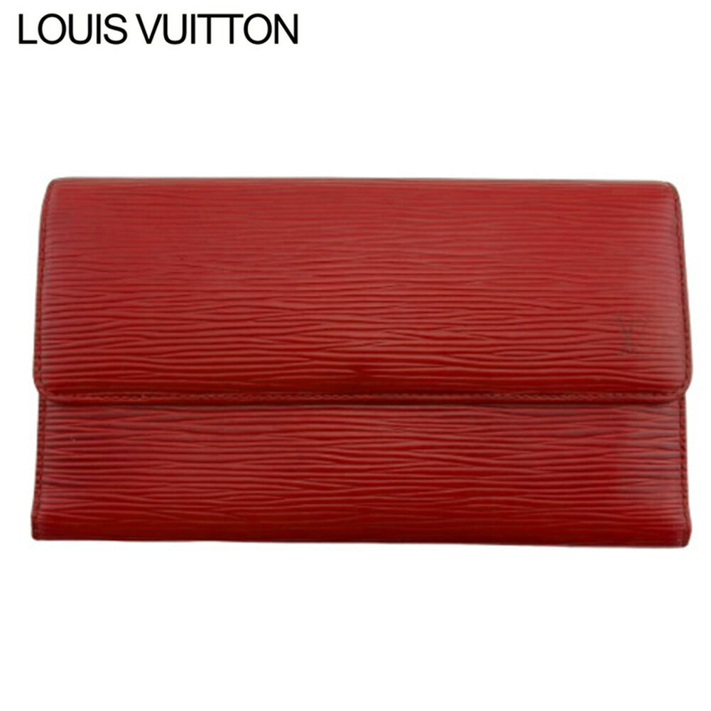 Louis Vuitton Bifold M63717 Porte TresorEtui Papie Red Wallet Case