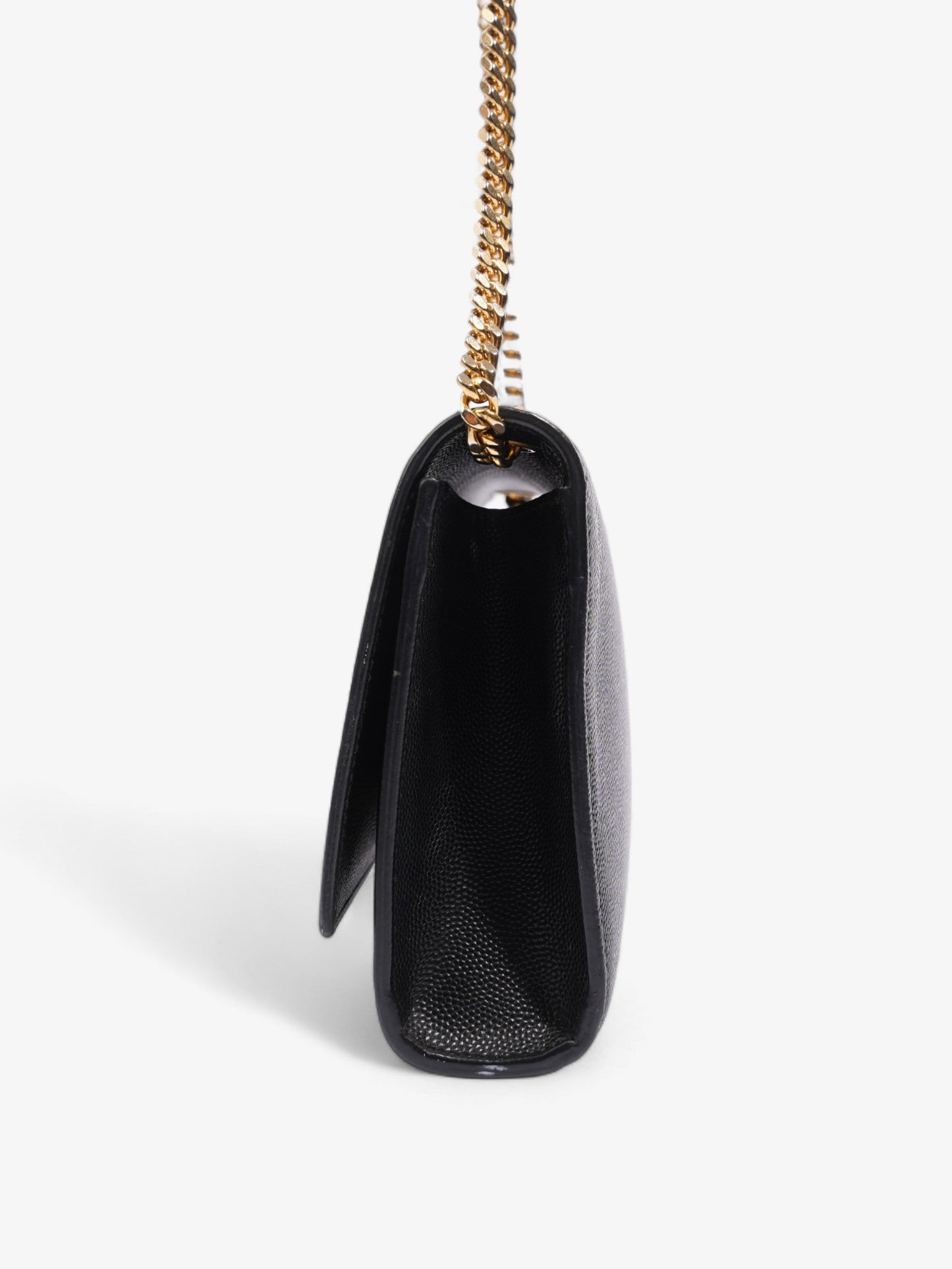 YSL Saint Laurent Kate Shoulder Bag Leather Black Small