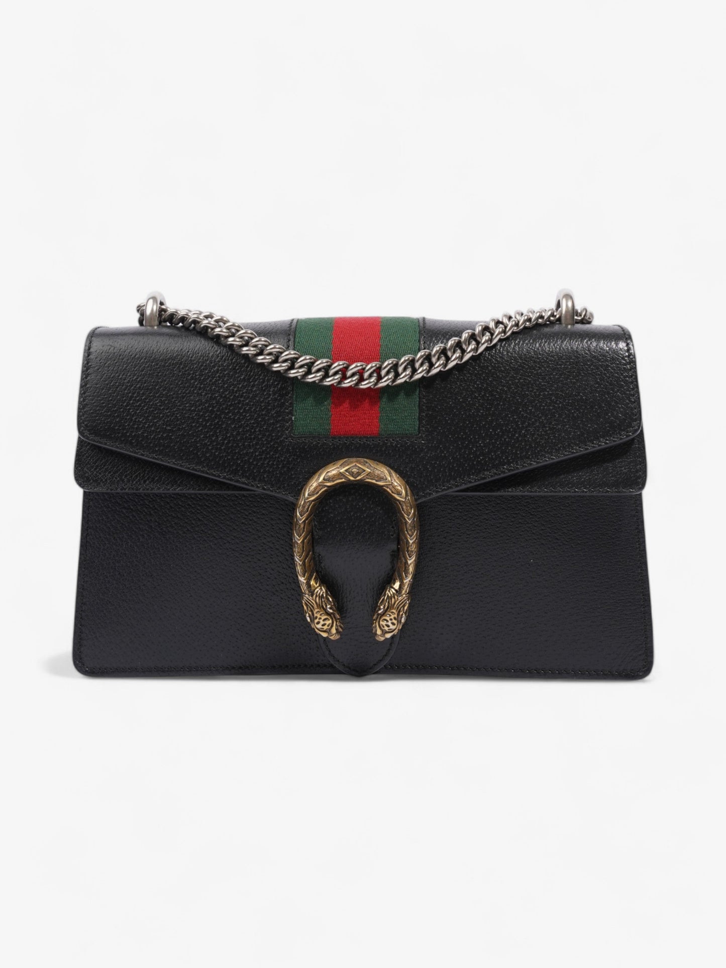 Gucci Dionysus Green Small Shoulder Bag Leather Black