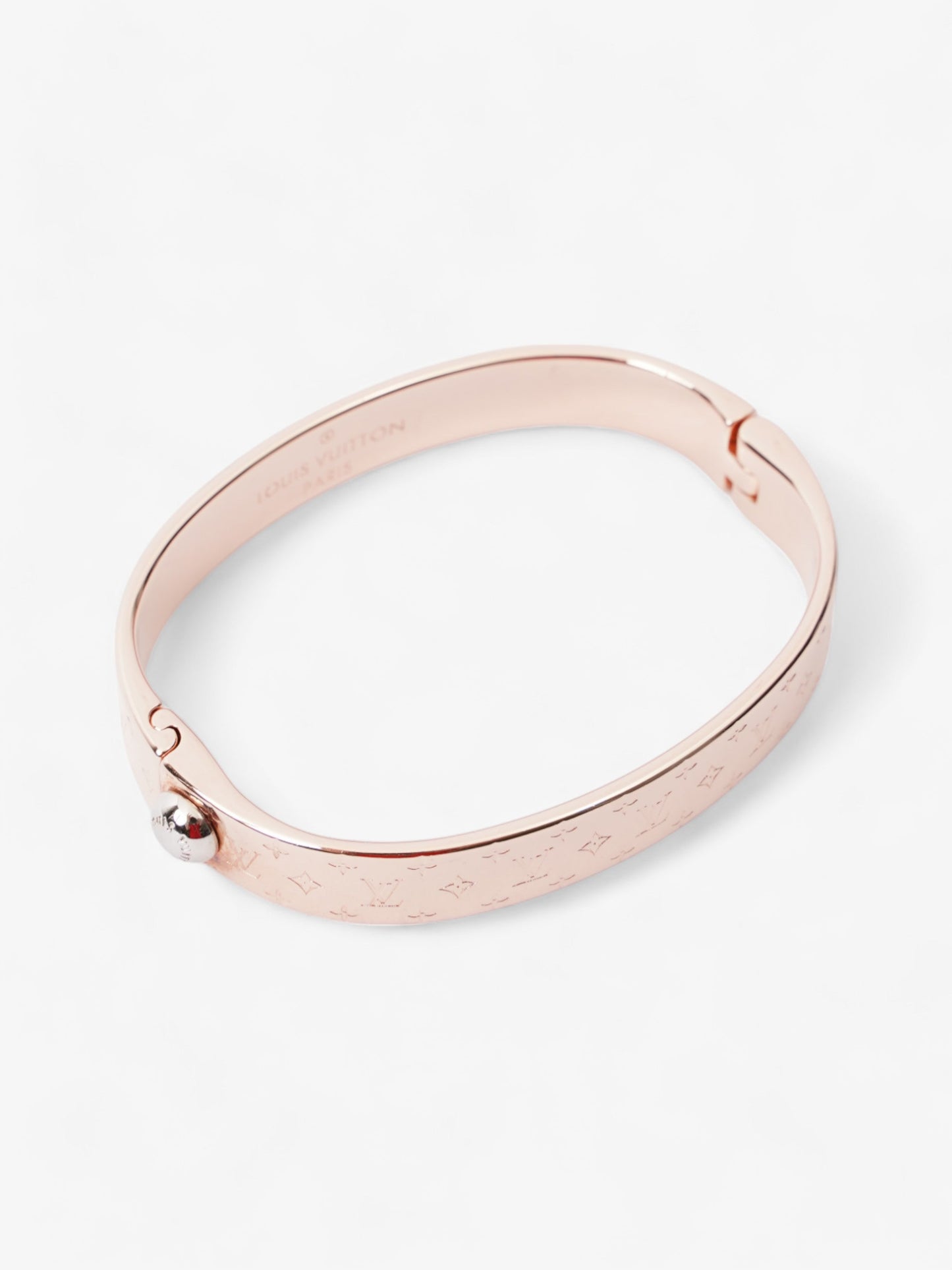 Louis Vuitton Nanogram Cuff Rose Brass S Gold Handbag
