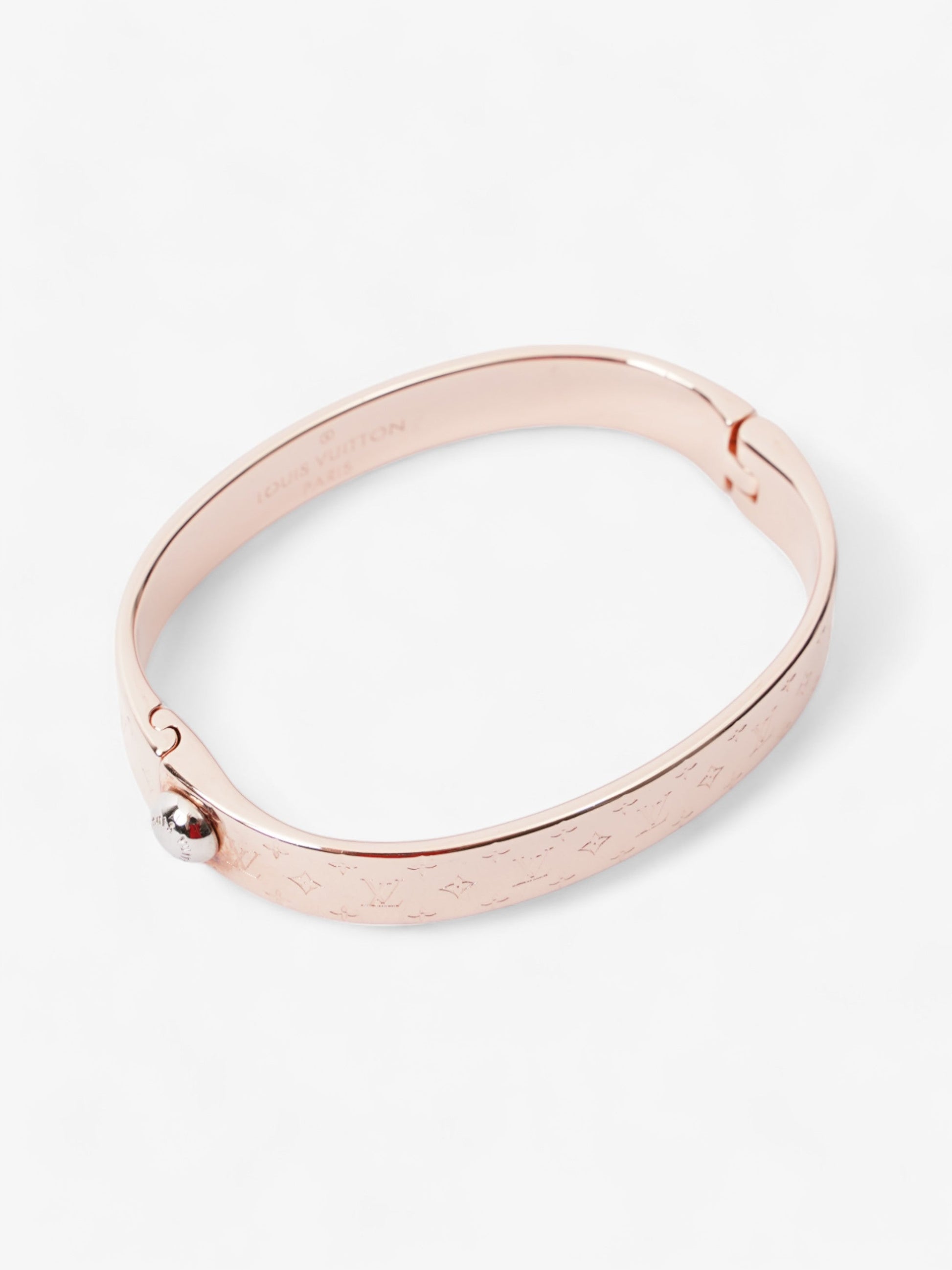 Louis Vuitton Nanogram Cuff Rose Brass S Gold Handbag