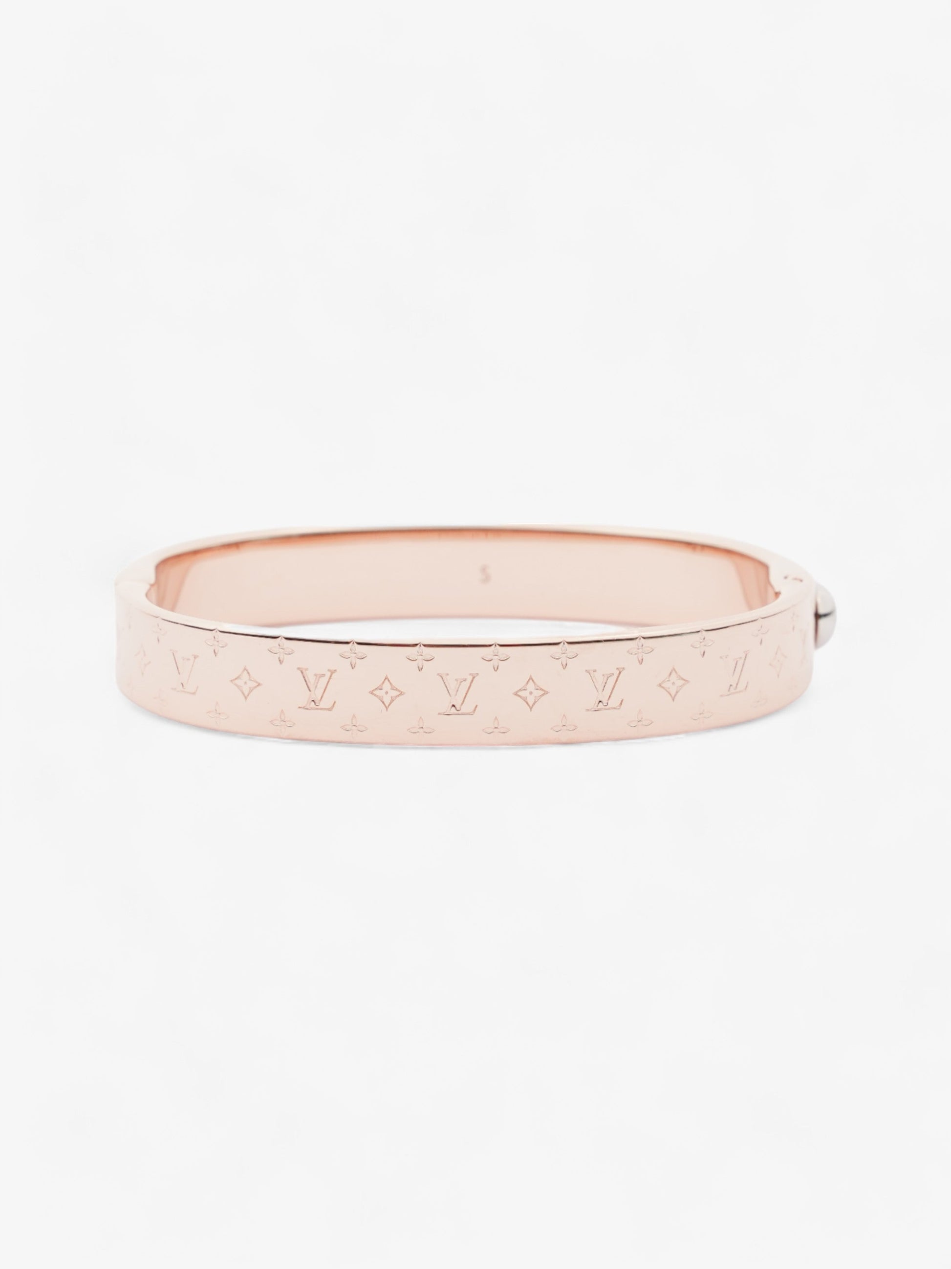 Louis Vuitton Nanogram Cuff Rose Brass S Gold Handbag
