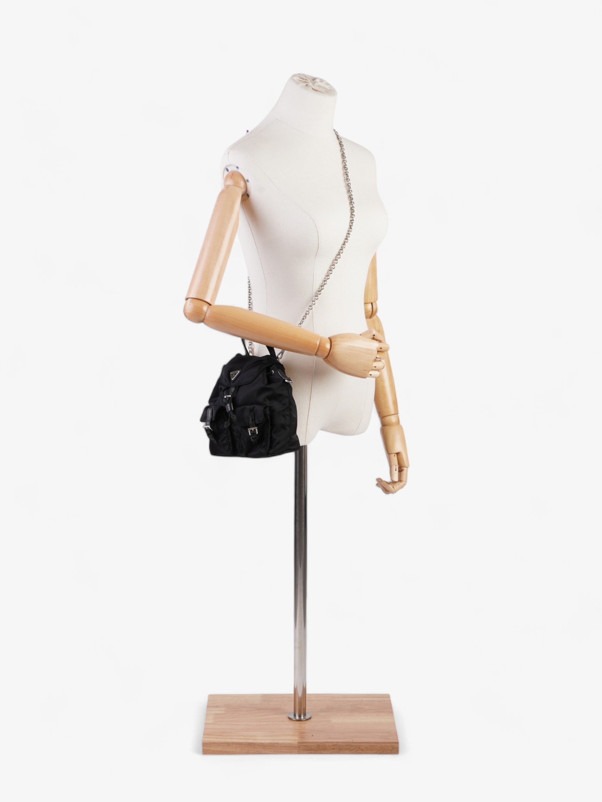 Prada Backpack Re Nylon Black Mini Crossbody Bag