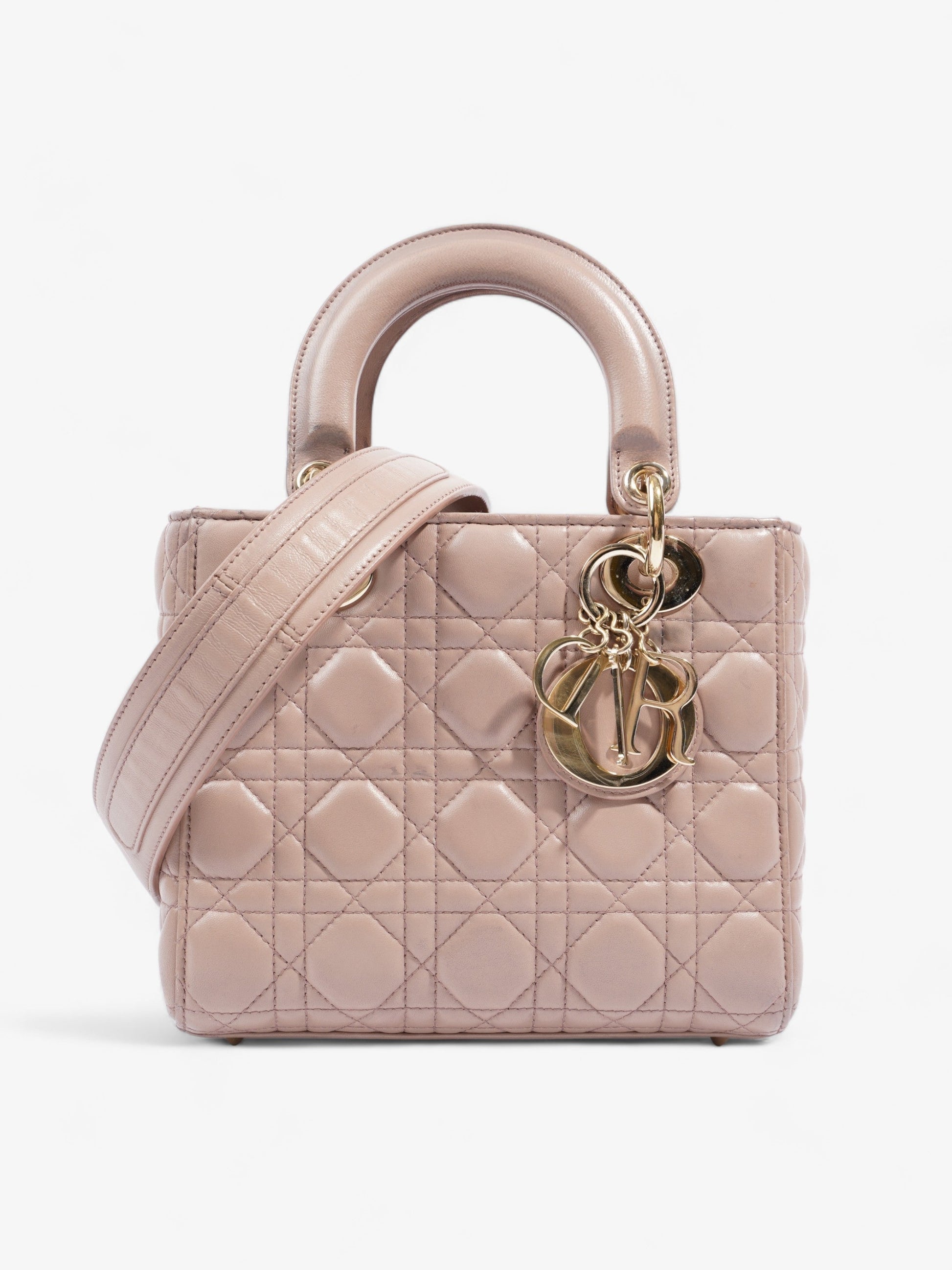 Dior Lady My Abc Blush Crossbody Bag Leather Lambskin Small