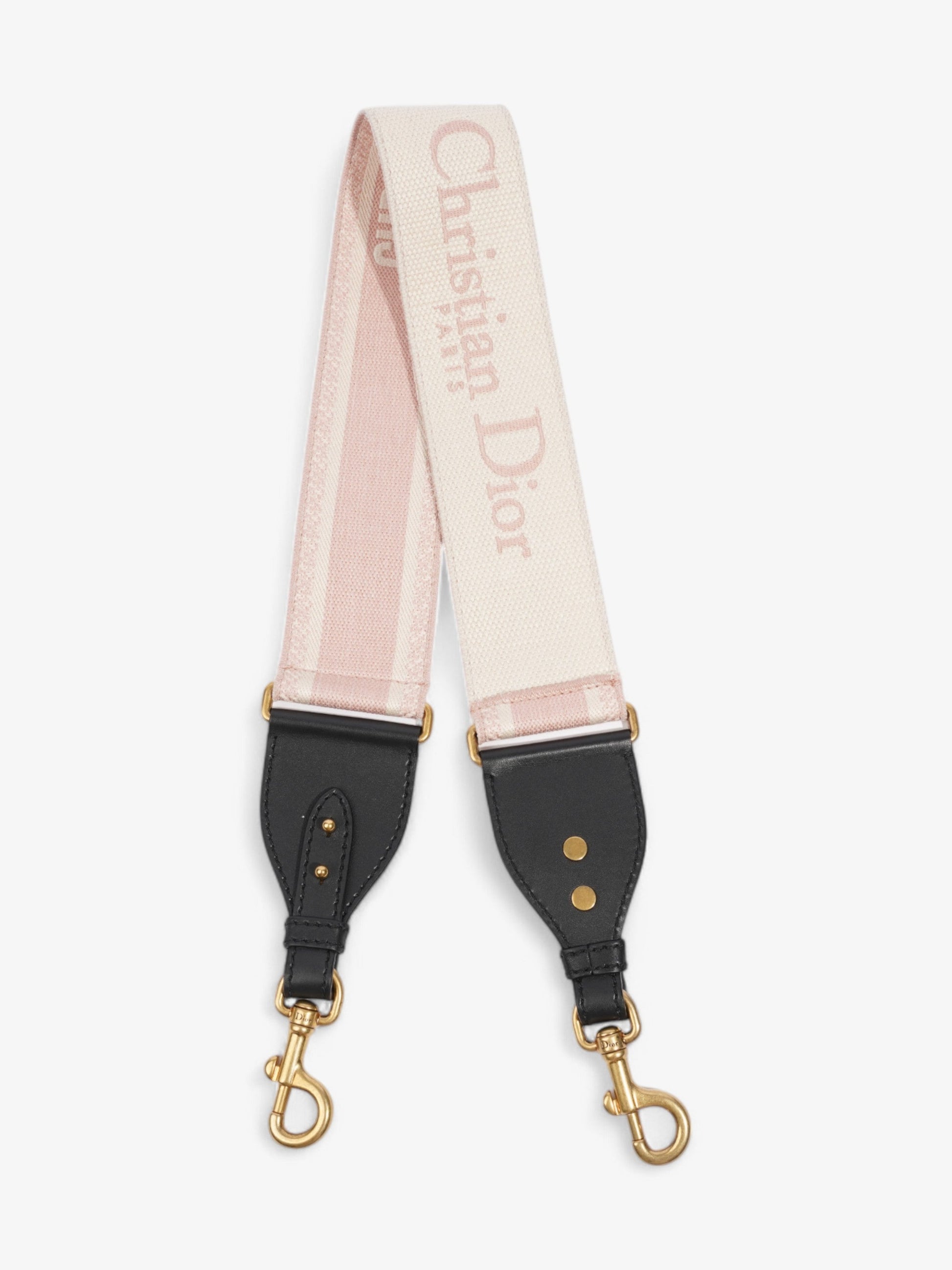 Dior Christian Bag Strap Cotton Black White Pink Travel Bag