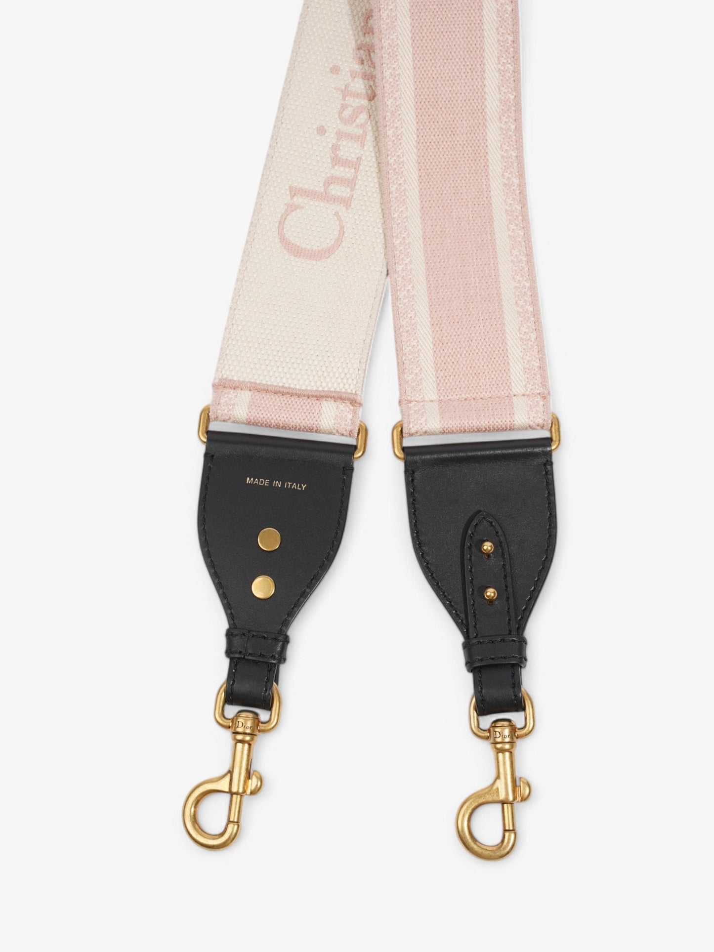 Dior Christian Bag Strap Cotton Black White Pink Travel Bag