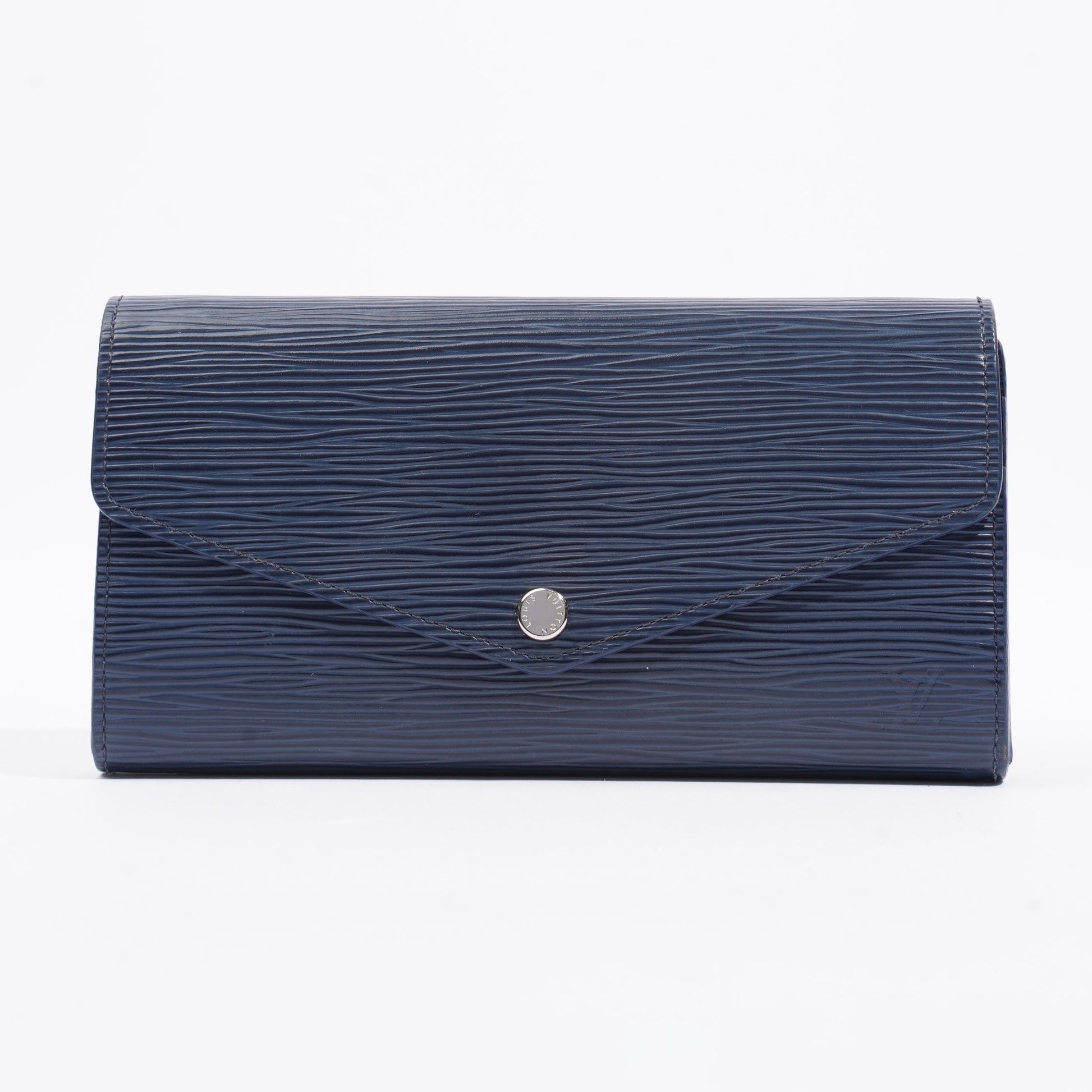 Louis Vuitton Portefeuille Sarah Navy Epi Leather Handbag